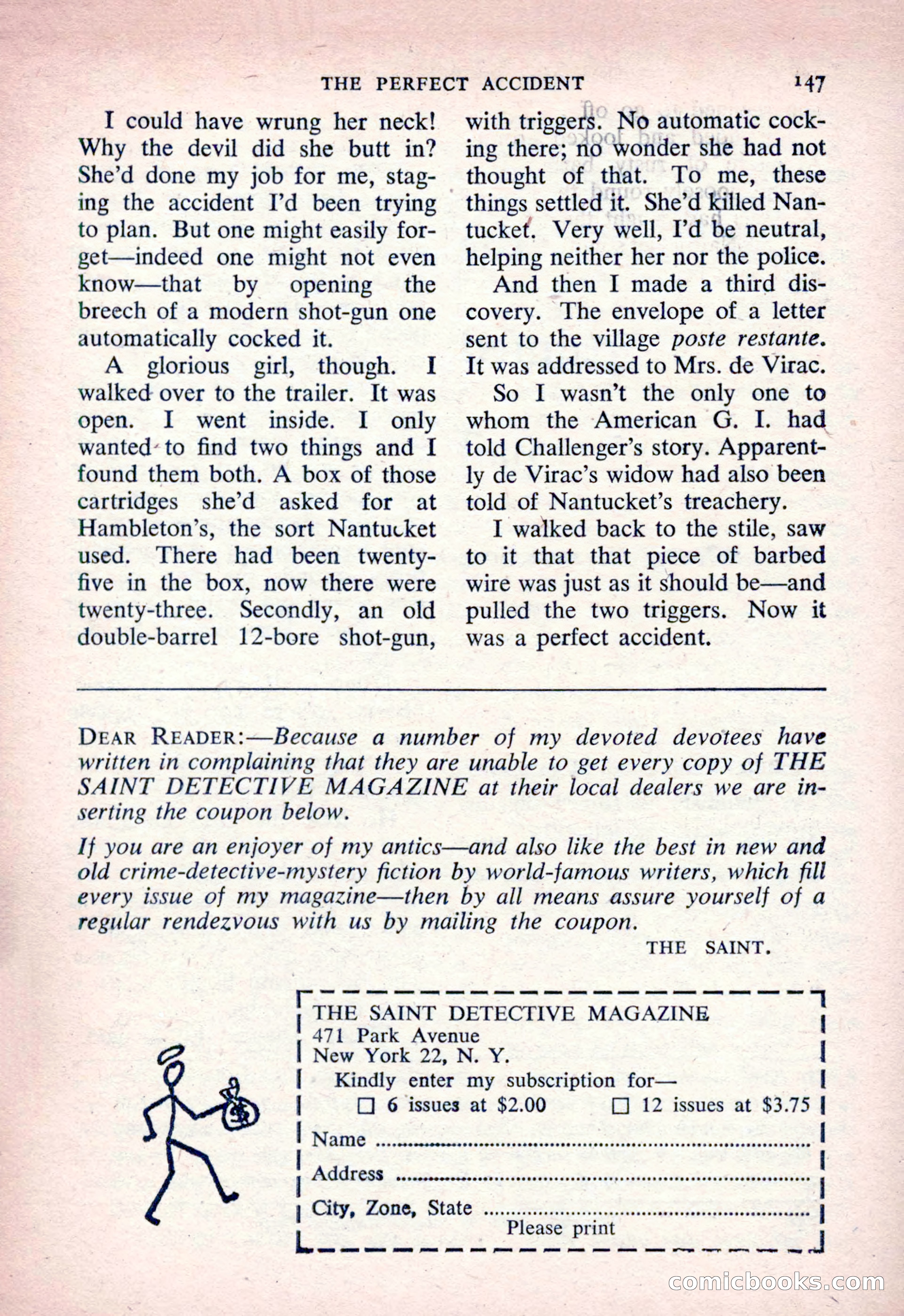 The Saint Detective Magazine, March 1954 — page 149 of 164