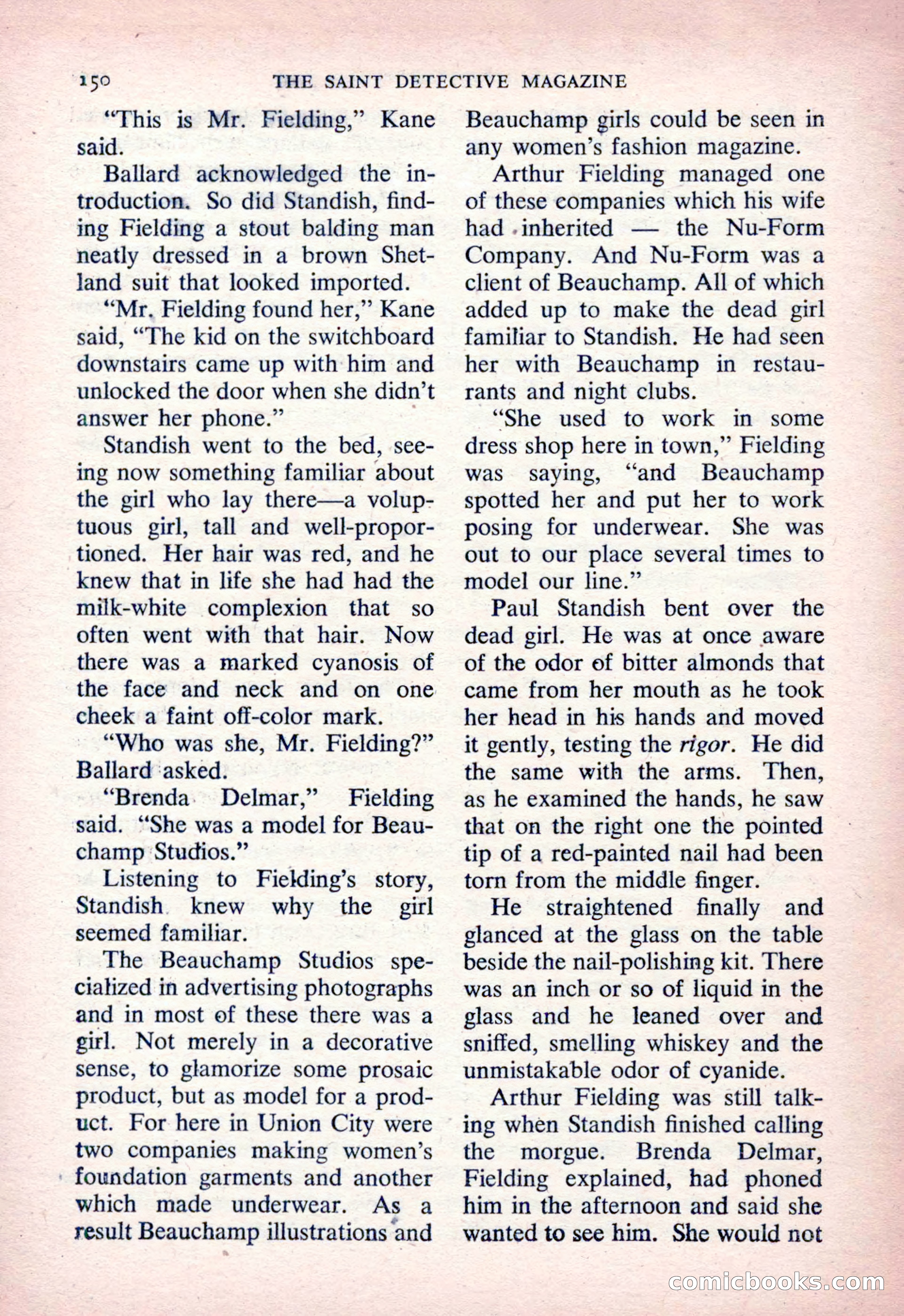 The Saint Detective Magazine, March 1954 — page 152 of 164