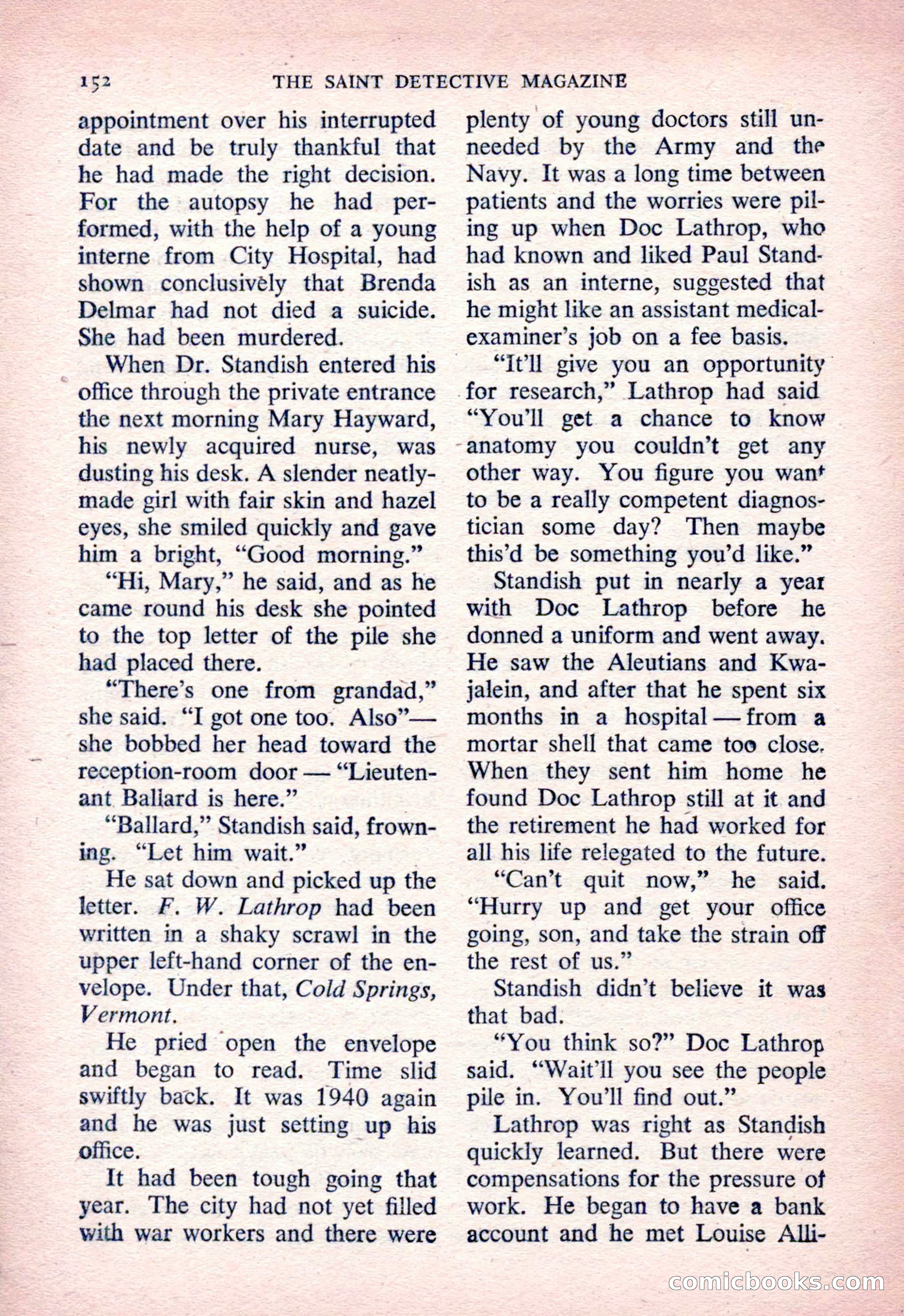 The Saint Detective Magazine, March 1954 — page 154 of 164