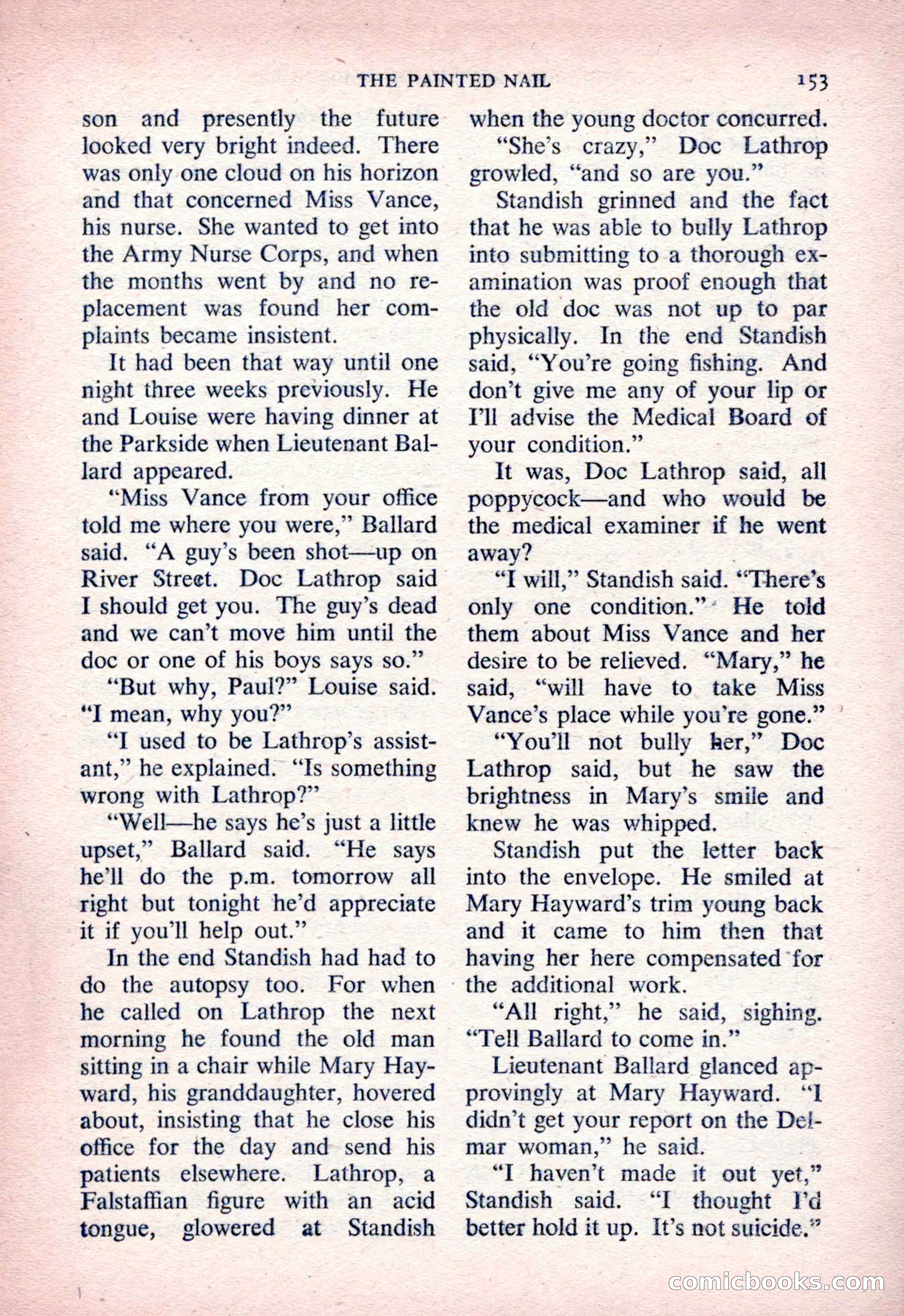 The Saint Detective Magazine, March 1954 — page 155 of 164