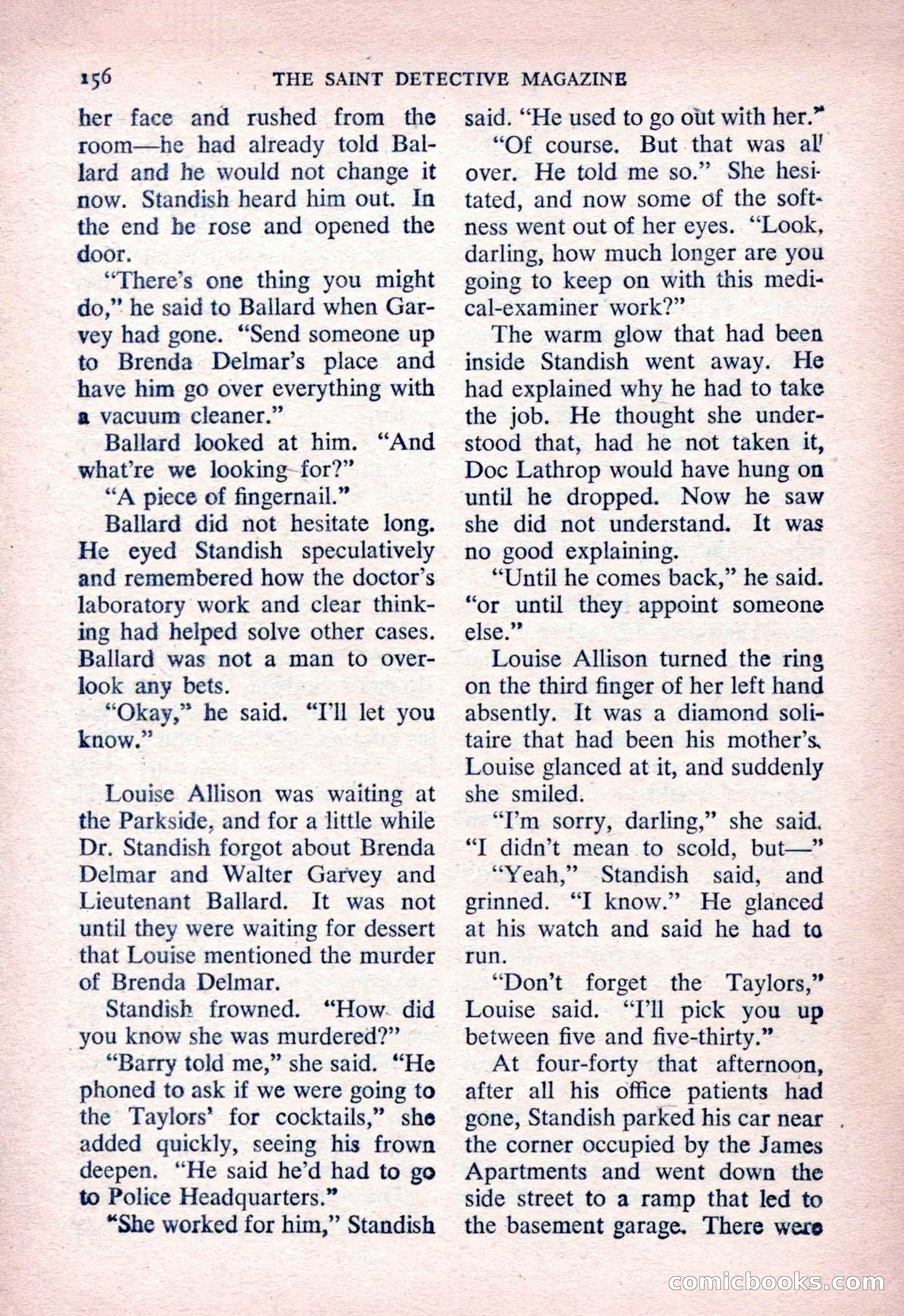 The Saint Detective Magazine, March 1954 — page 158 of 164