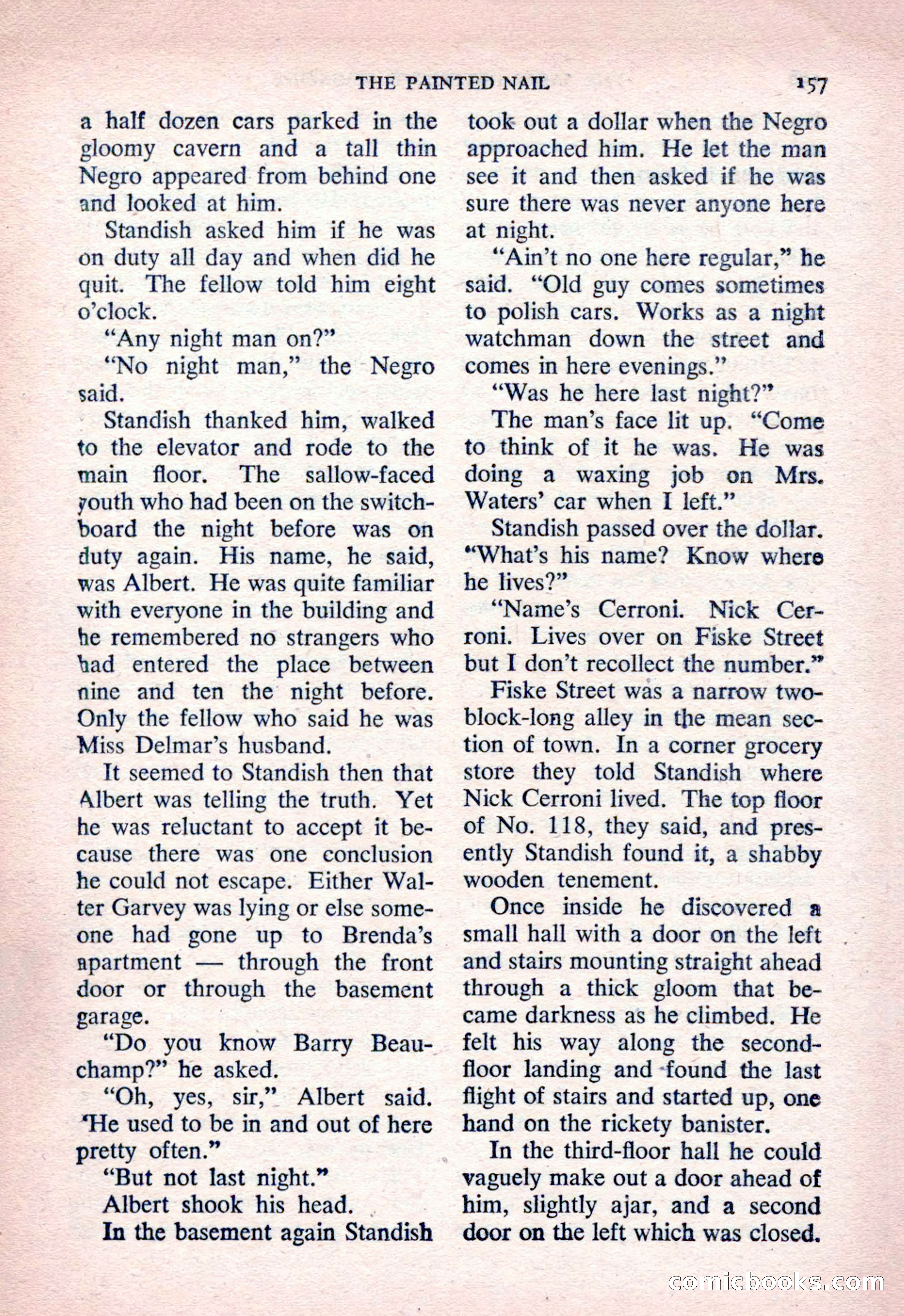 The Saint Detective Magazine, March 1954 — page 159 of 164
