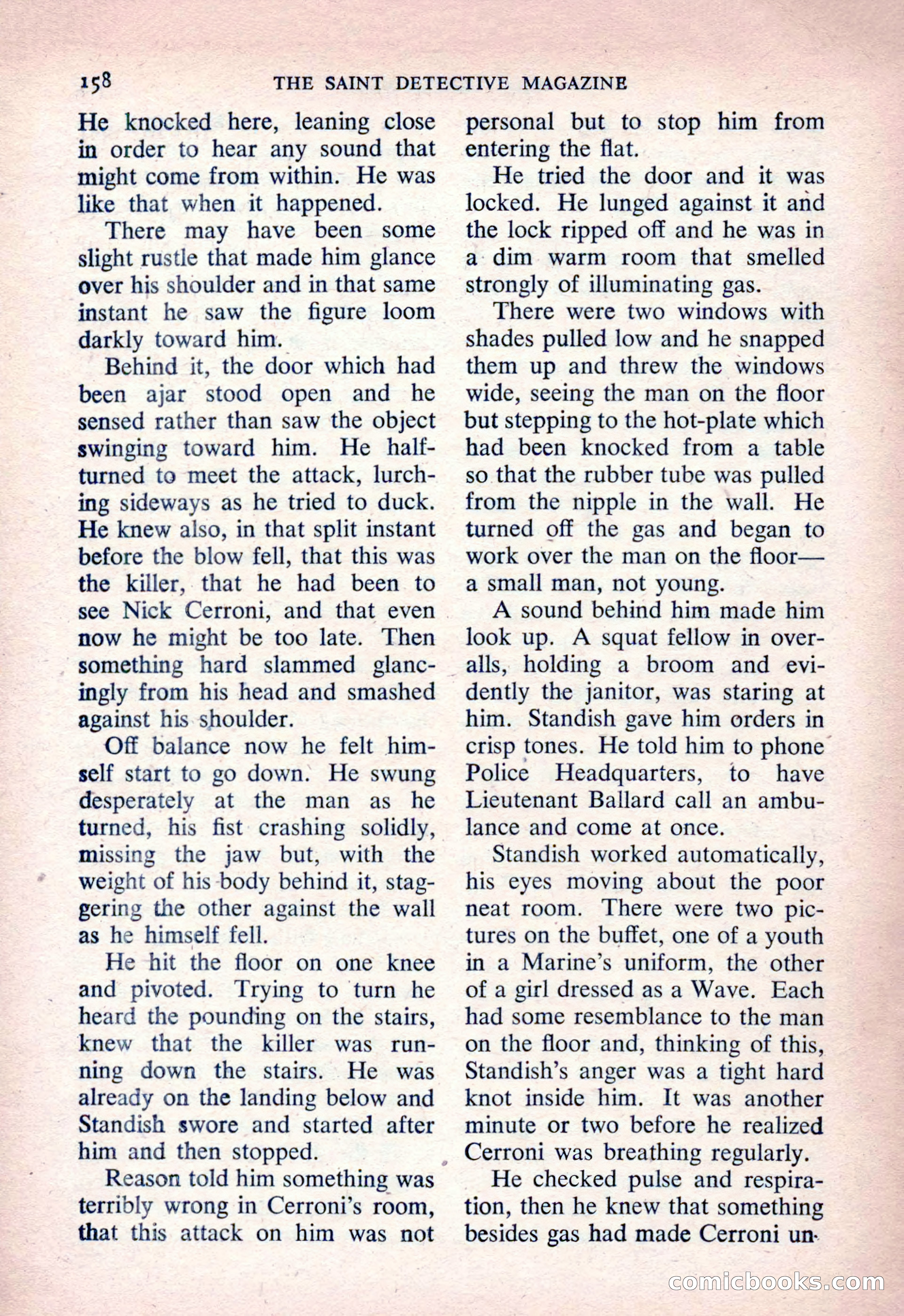 The Saint Detective Magazine, March 1954 — page 160 of 164