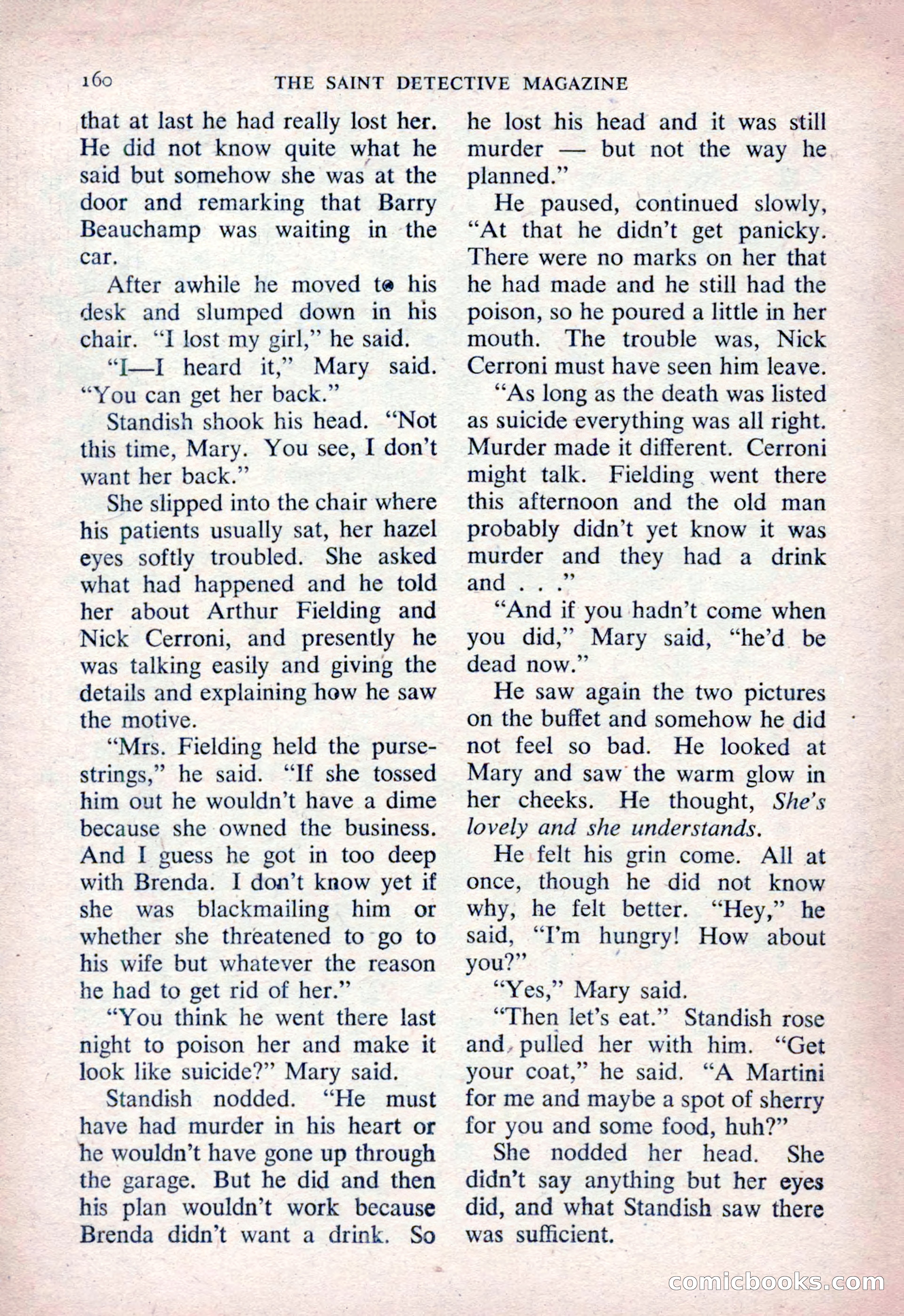 The Saint Detective Magazine, March 1954 — page 162 of 164