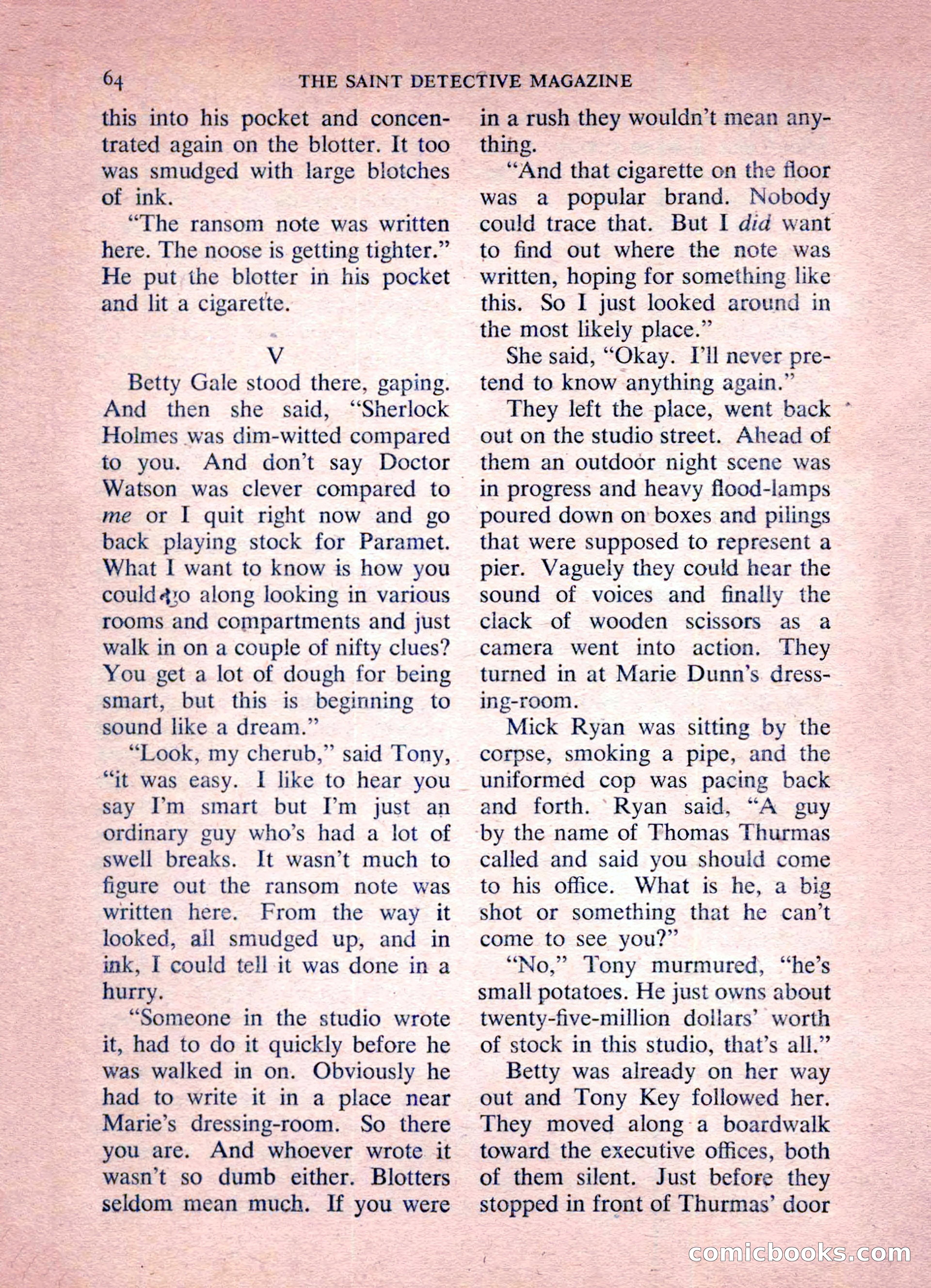 The Saint Detective Magazine — page 66 of 164