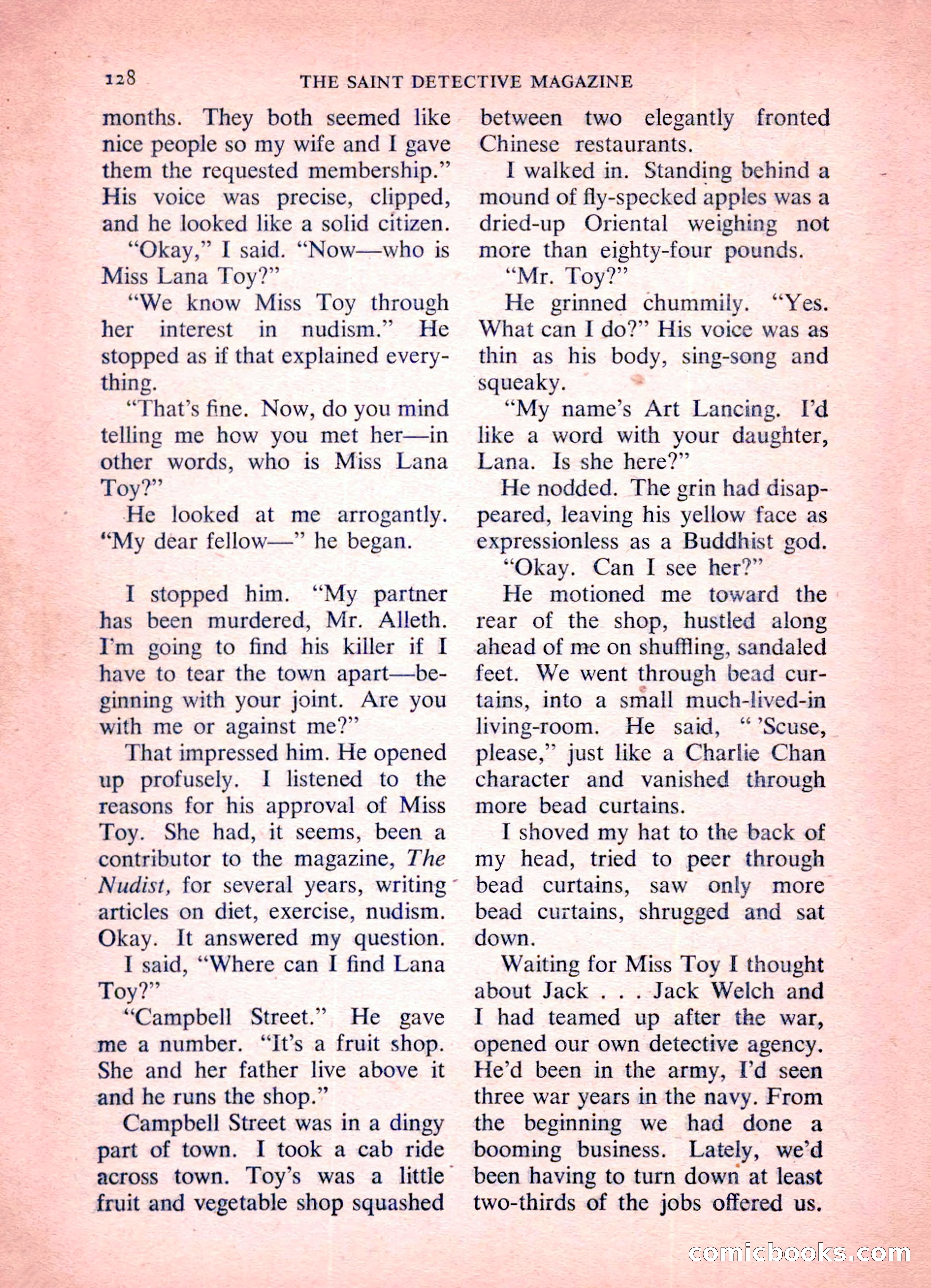 The Saint Detective Magazine — page 130 of 164