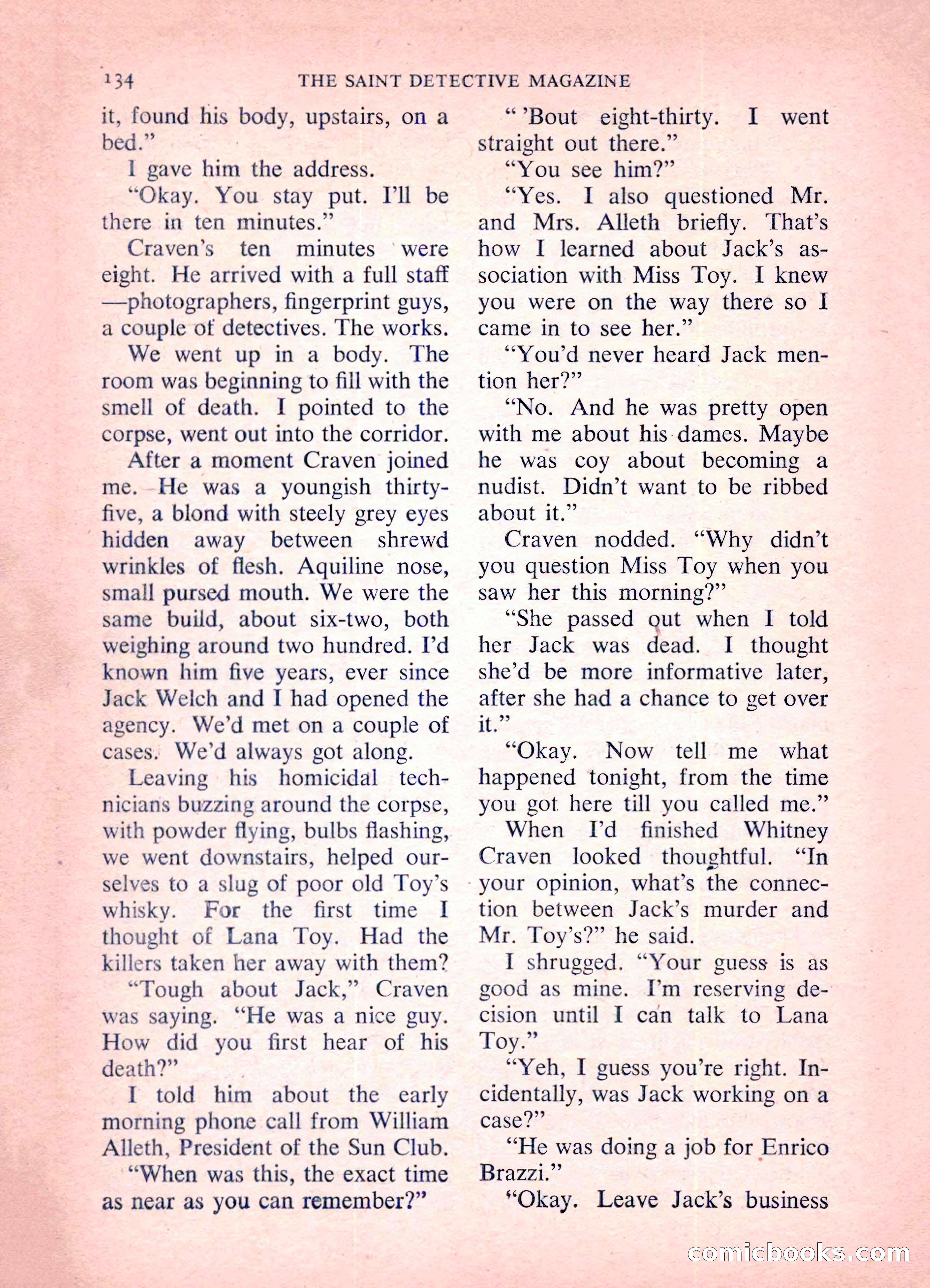 The Saint Detective Magazine — page 136 of 164