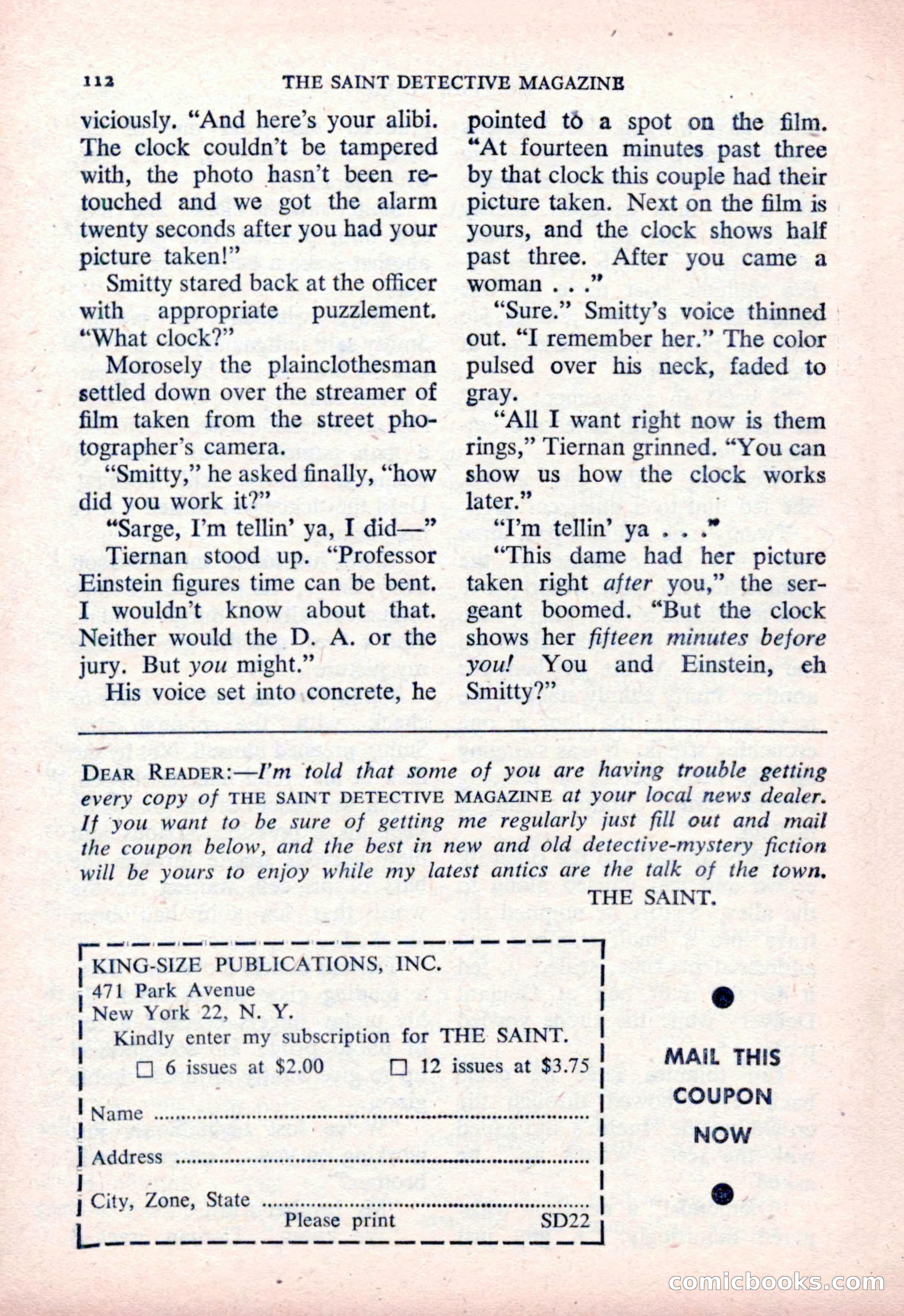 The Saint Detective Magazine — page 114 of 164