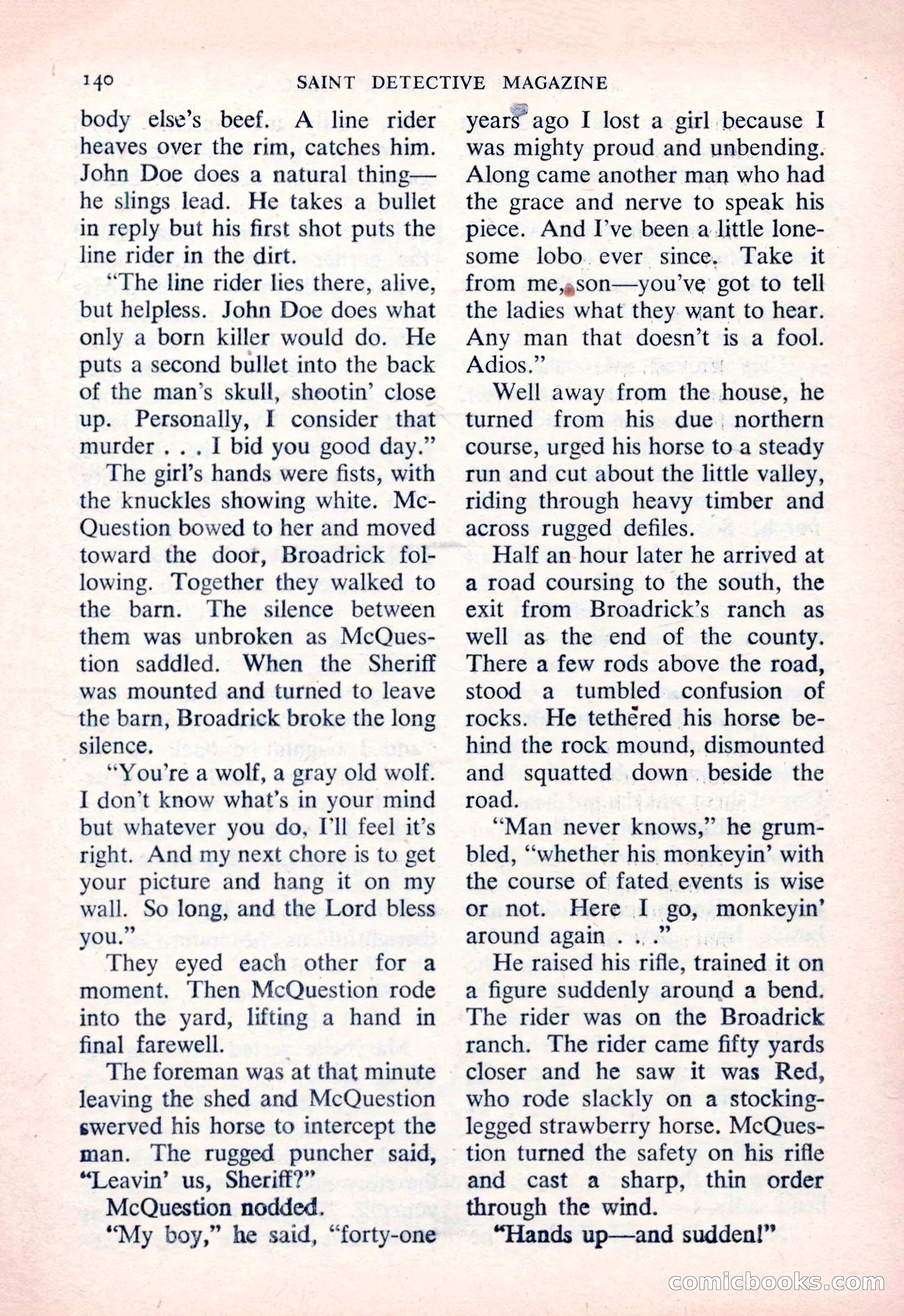 The Saint Detective Magazine — page 142 of 164