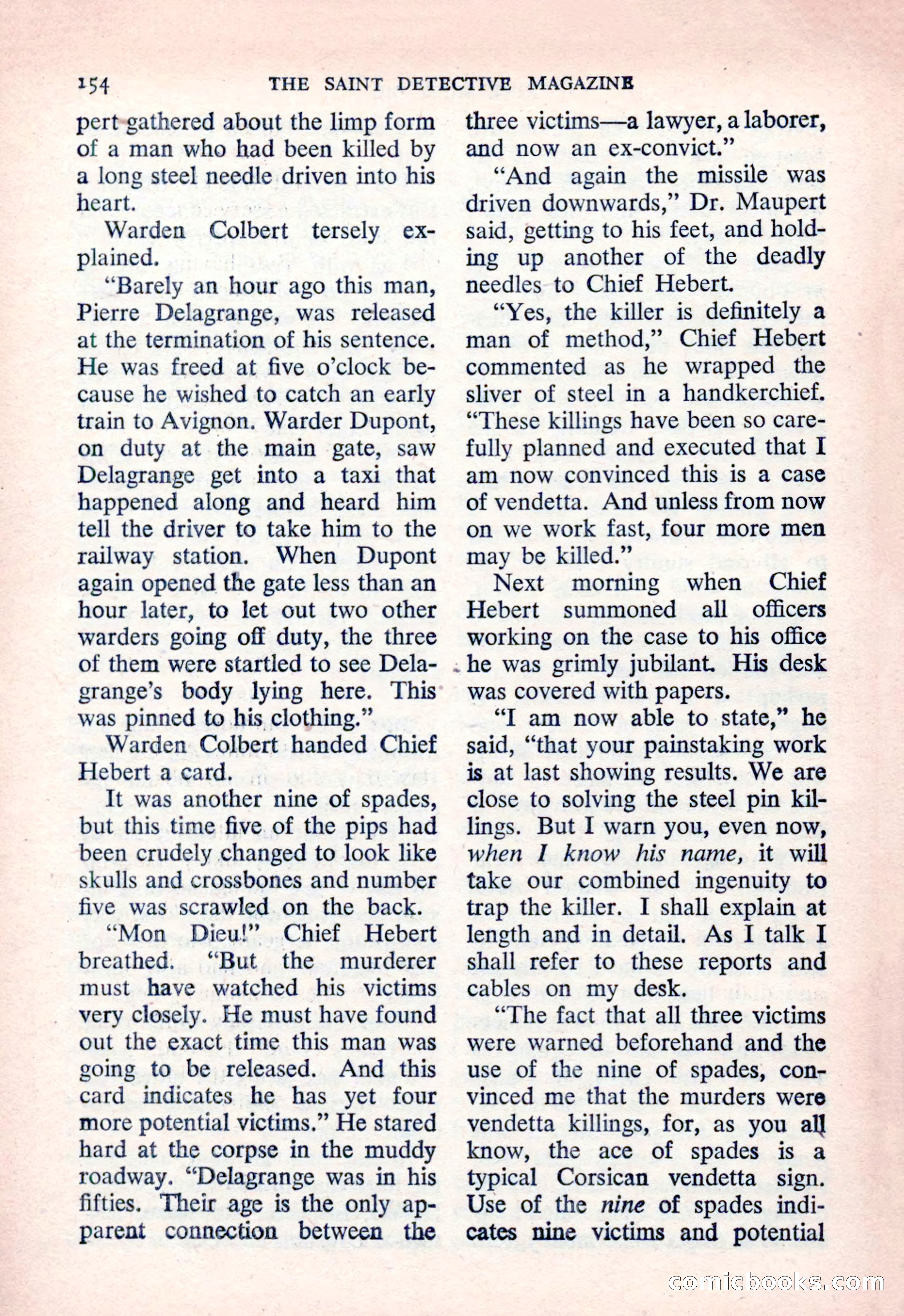 The Saint Detective Magazine — page 156 of 164