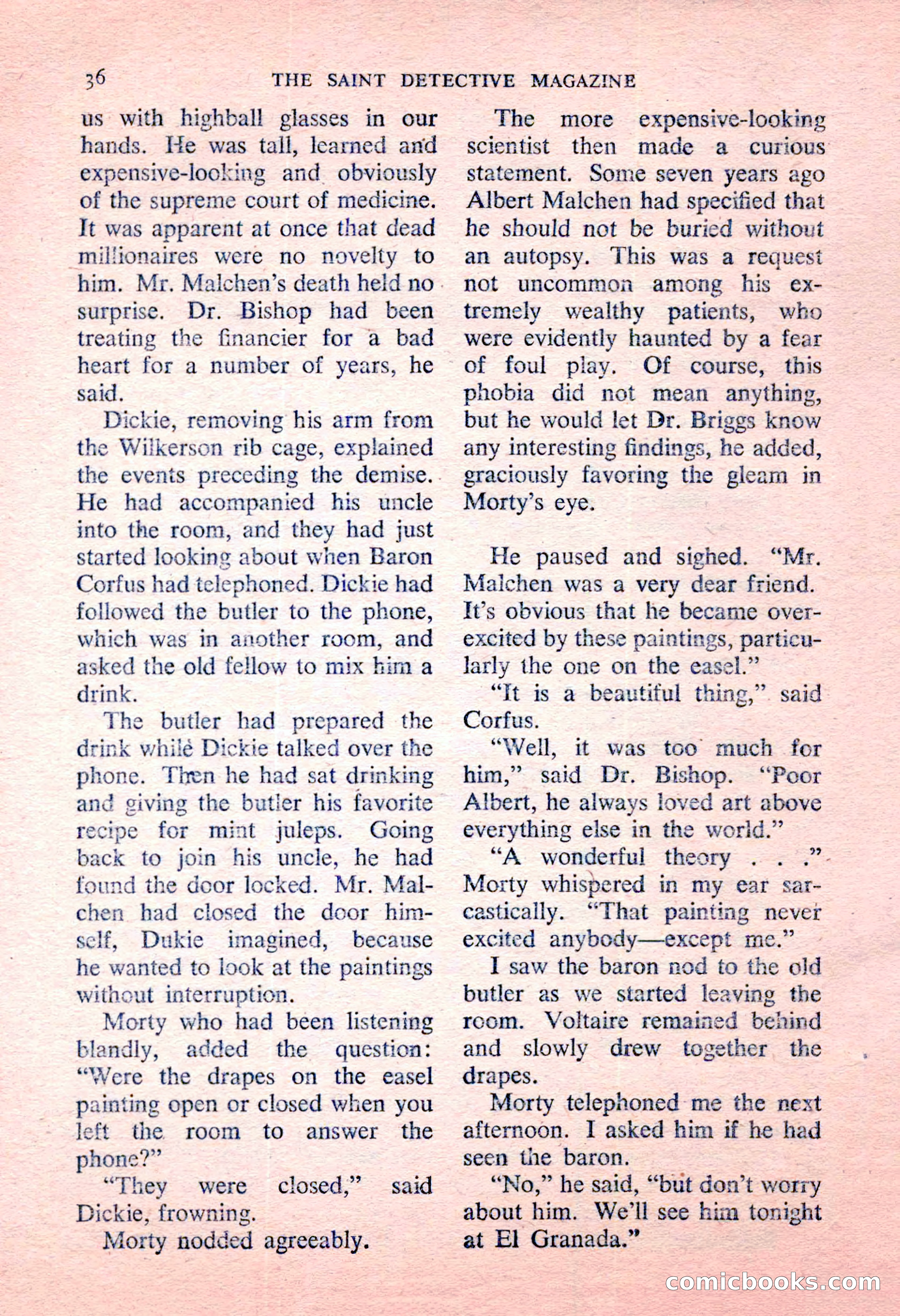The Saint Detective Magazine — page 38 of 164
