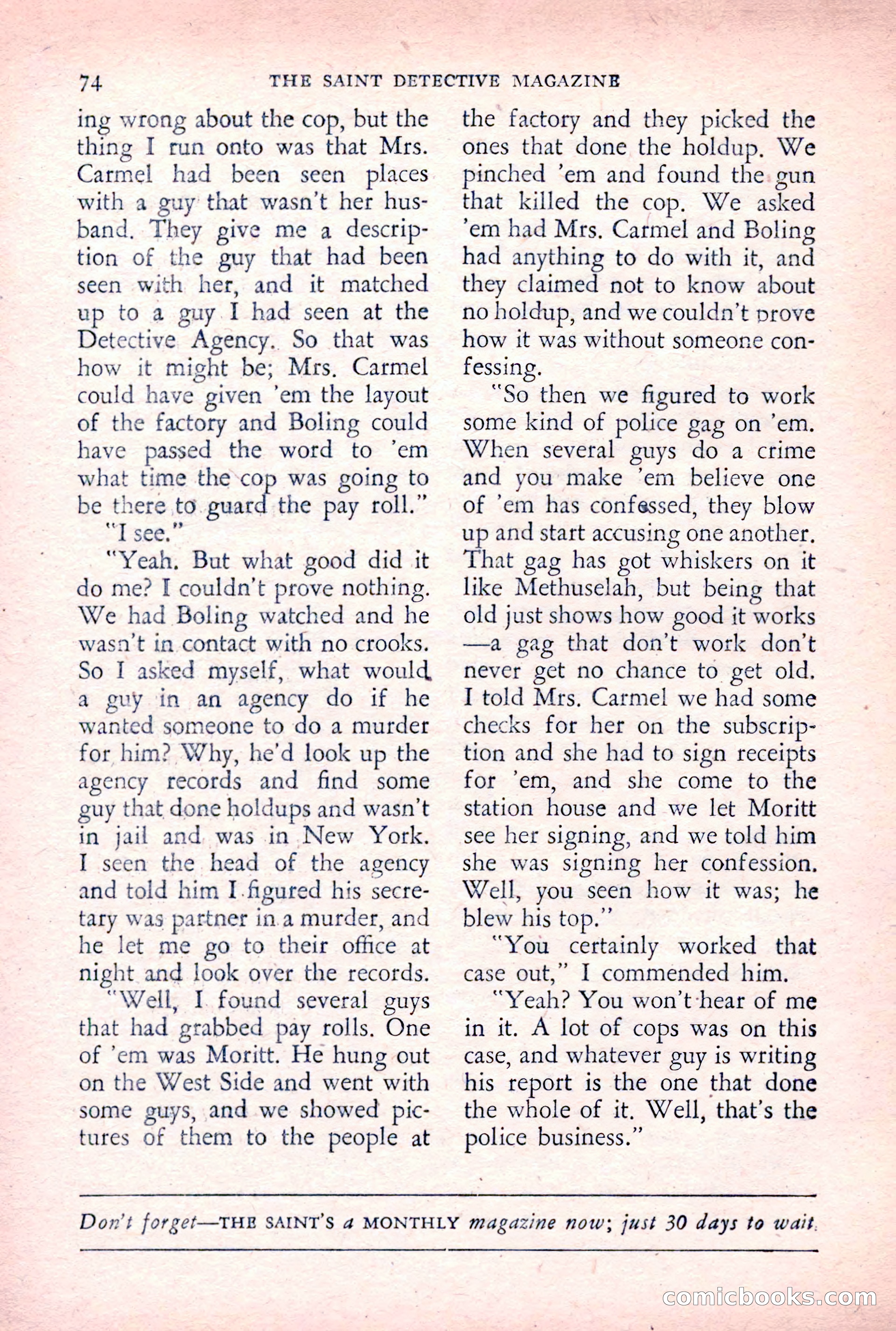 The Saint Detective Magazine — page 76 of 164
