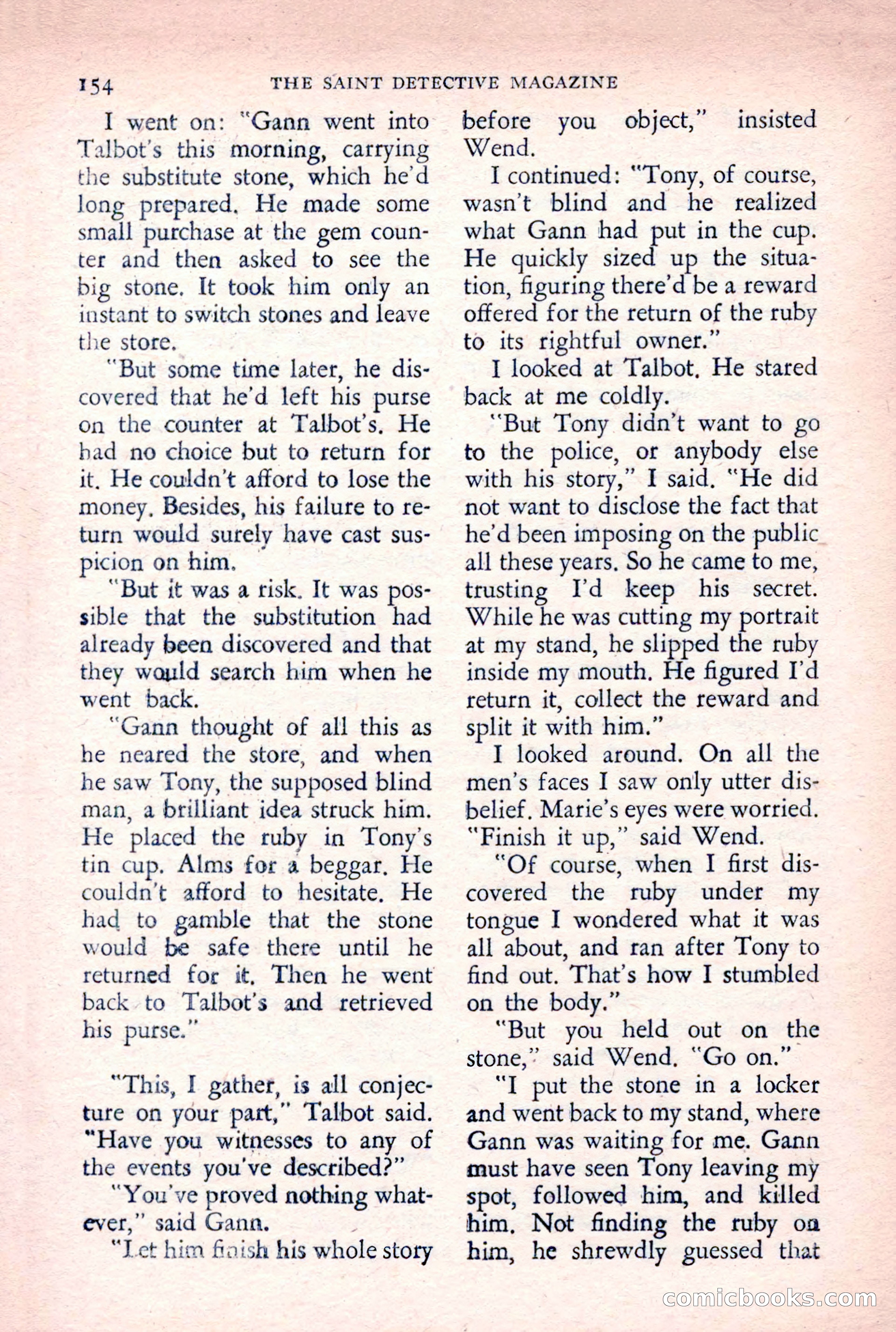 The Saint Detective Magazine — page 156 of 164