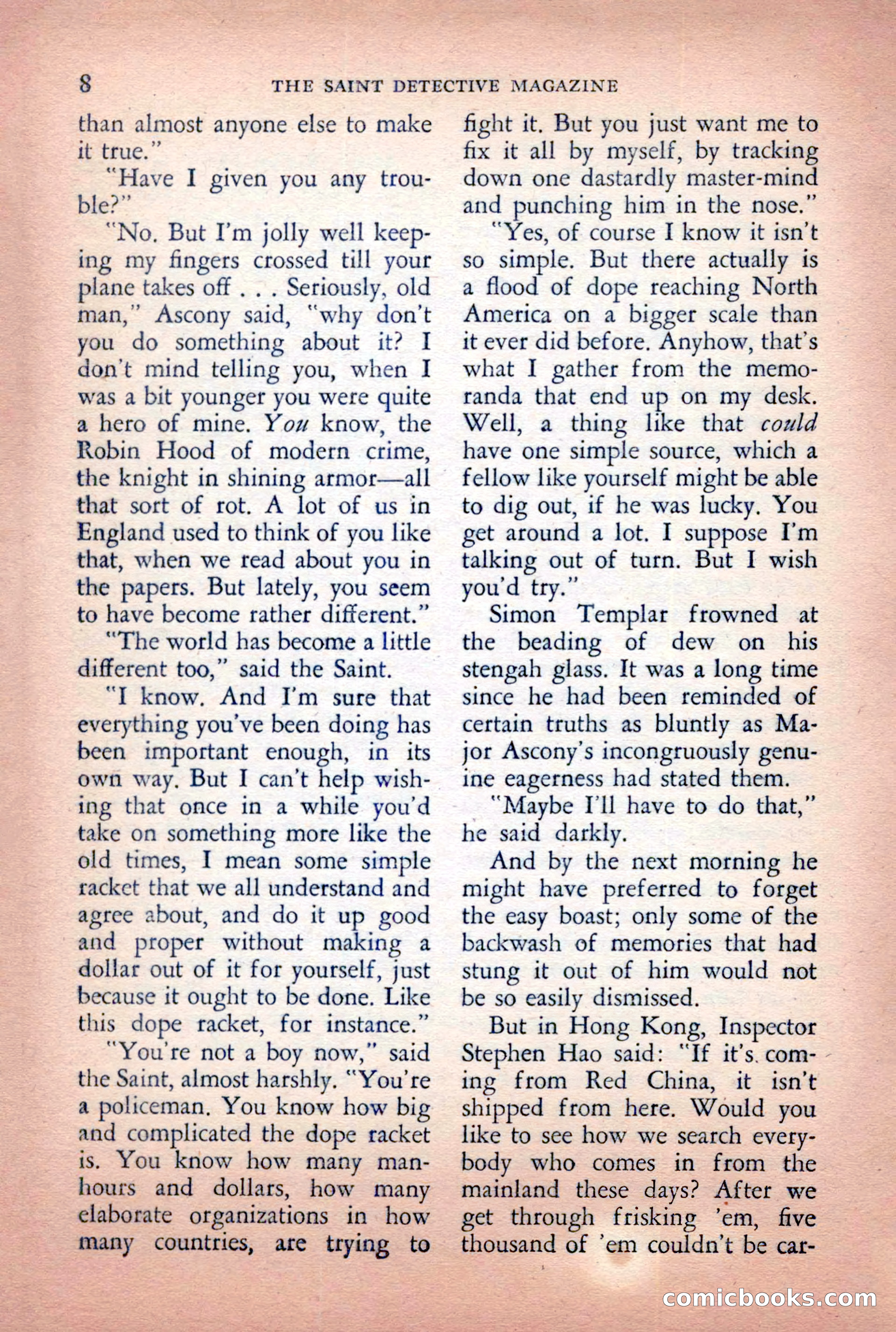 The Saint Detective Magazine, April 1955 — page 10 of 164
