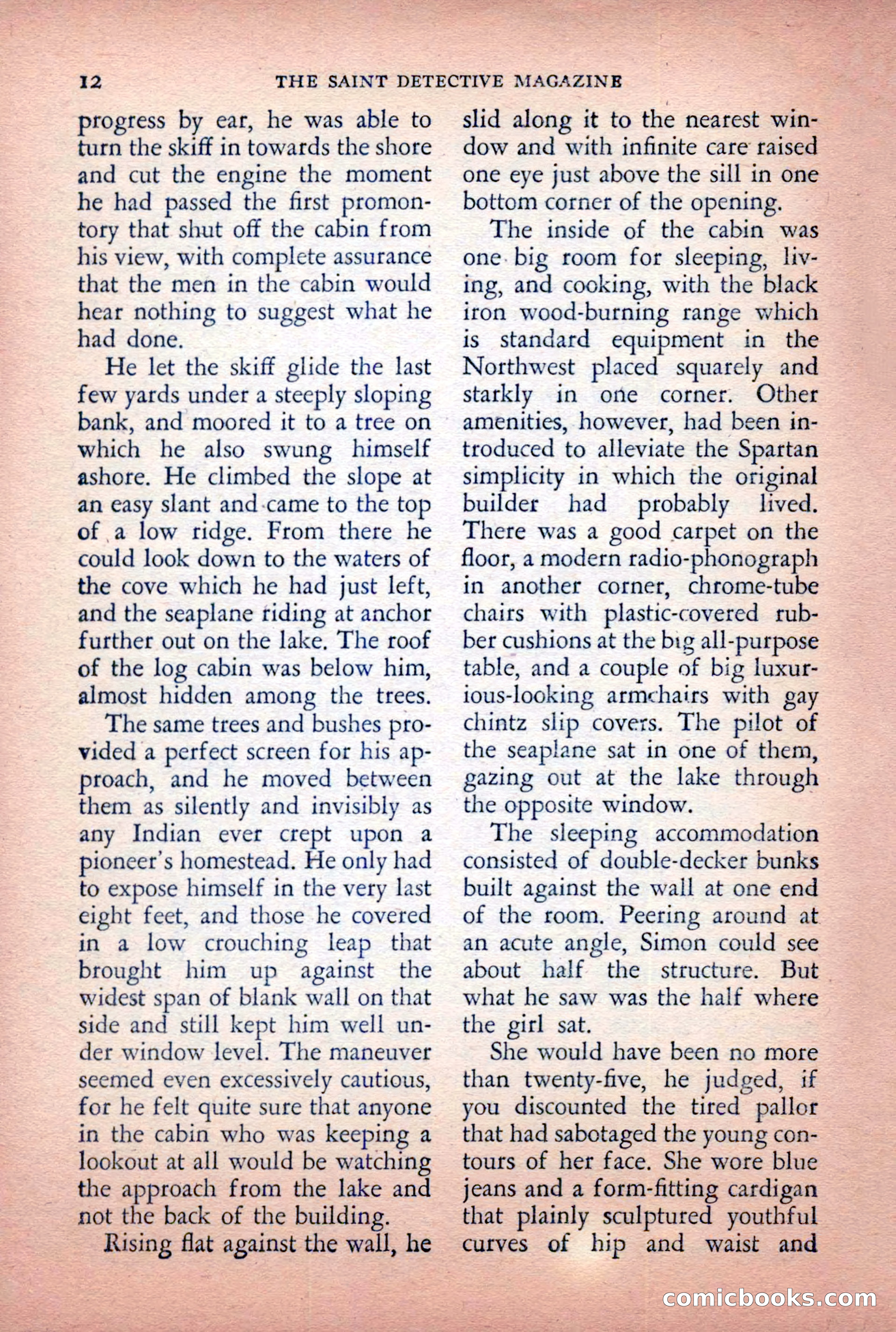 The Saint Detective Magazine, April 1955 — page 14 of 164