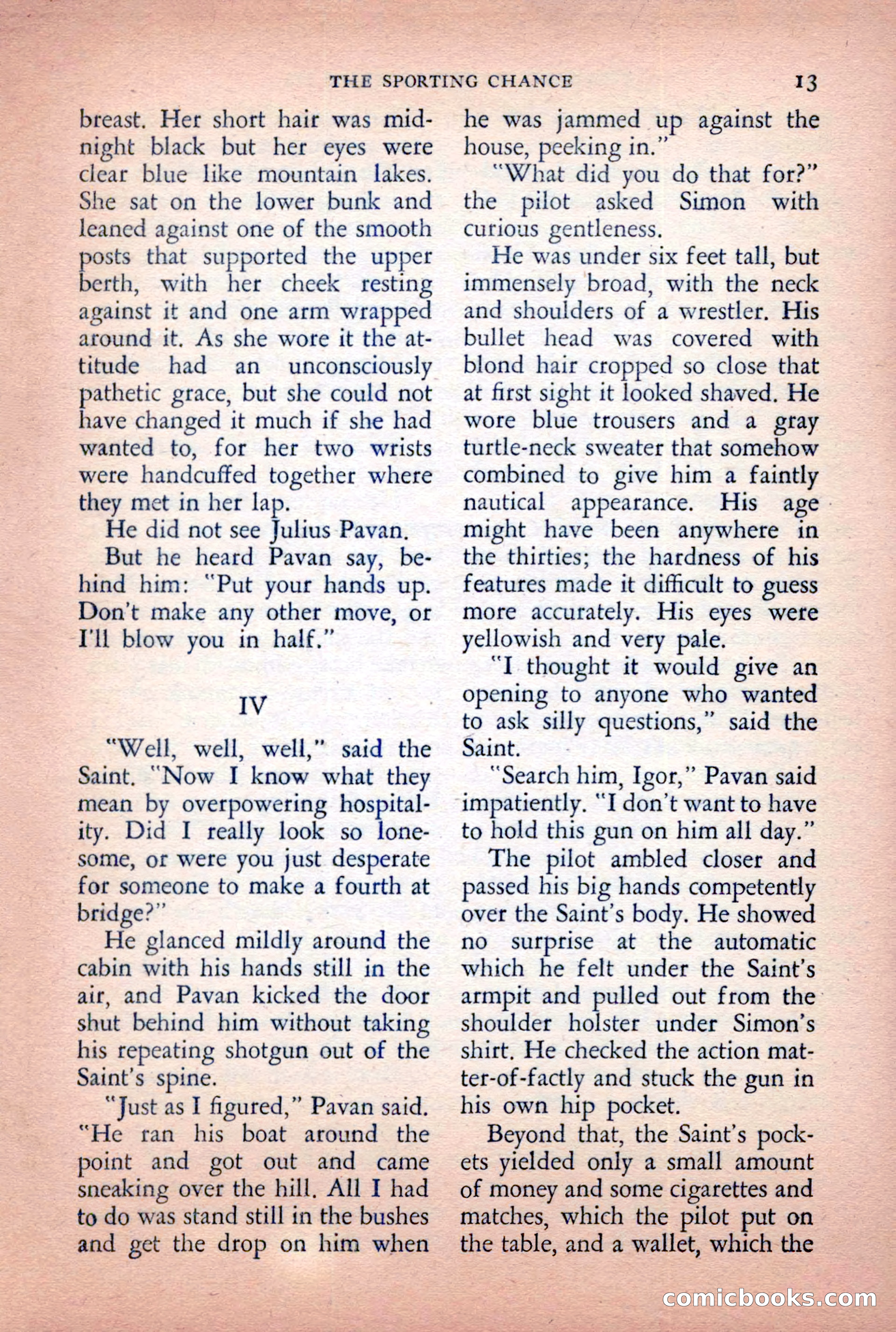 The Saint Detective Magazine, April 1955 — page 15 of 164