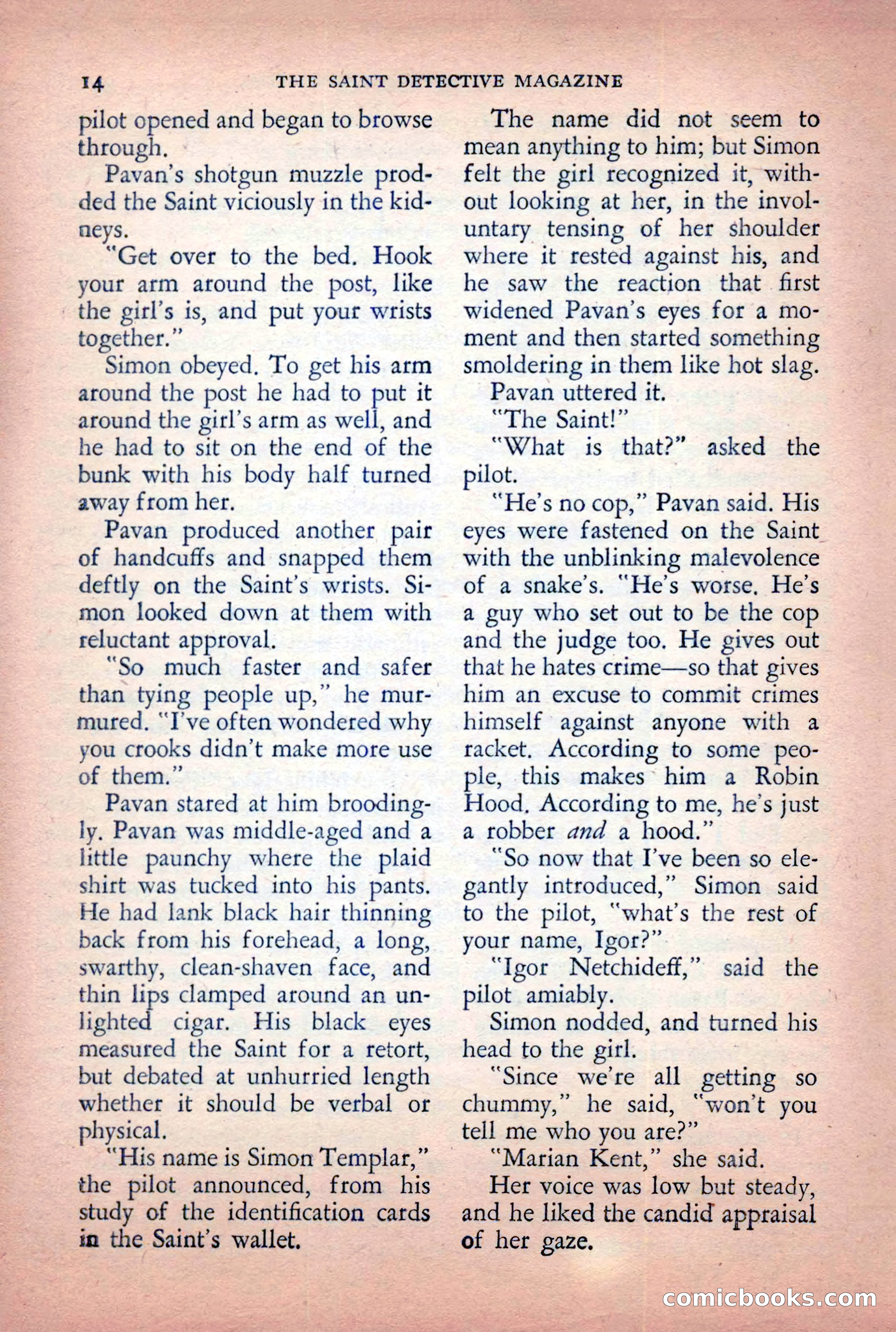 The Saint Detective Magazine, April 1955 — page 16 of 164