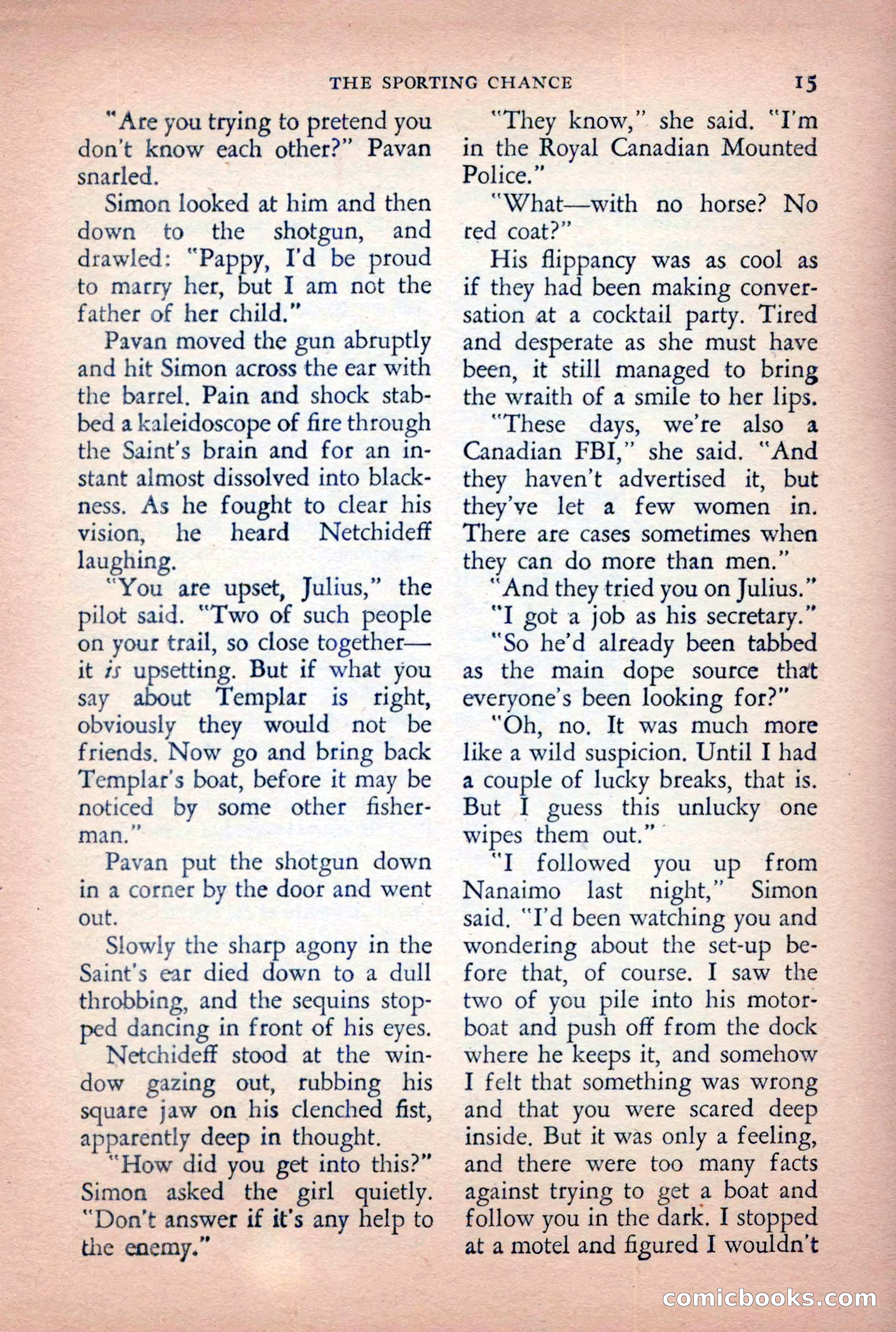 The Saint Detective Magazine, April 1955 — page 17 of 164
