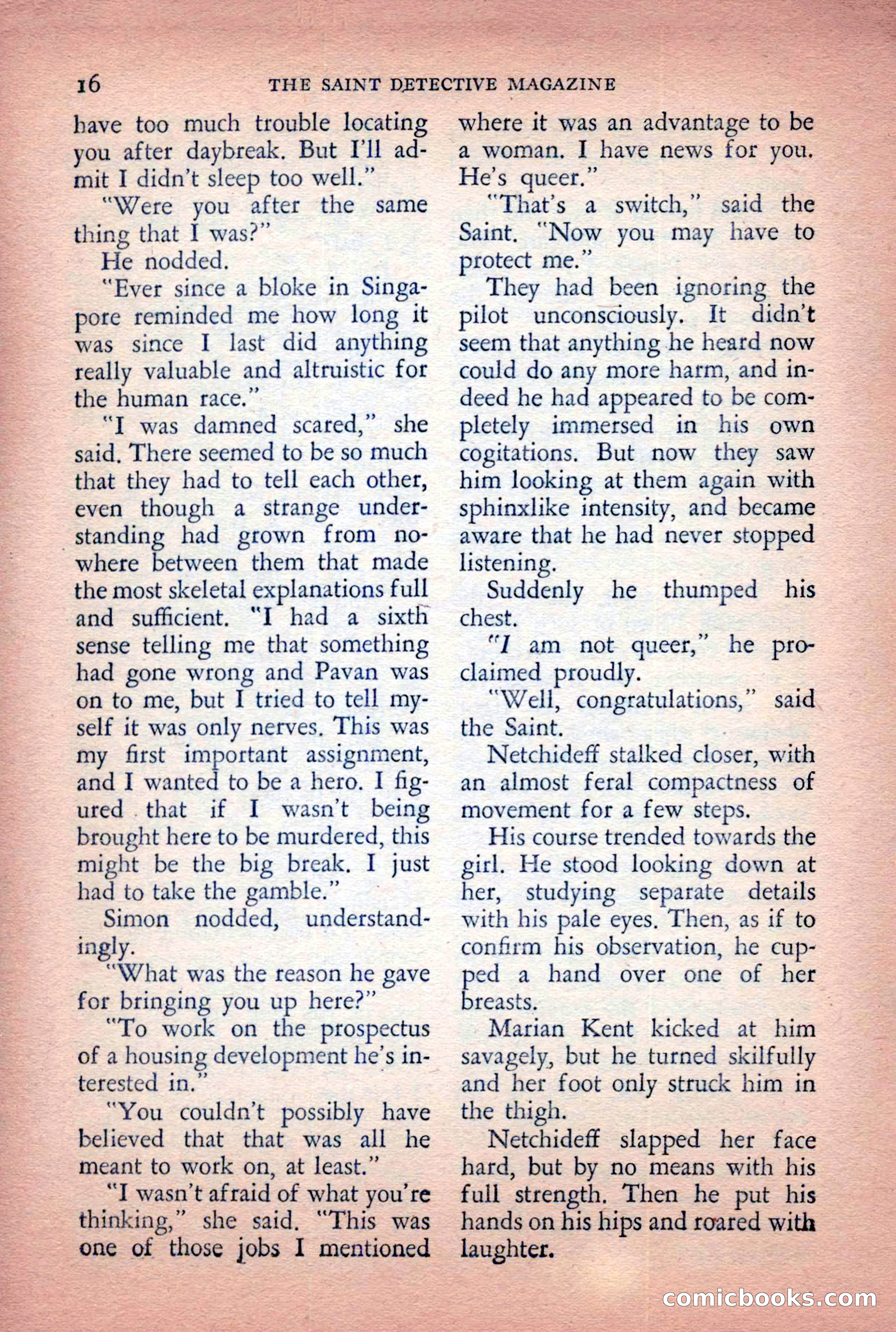 The Saint Detective Magazine, April 1955 — page 18 of 164