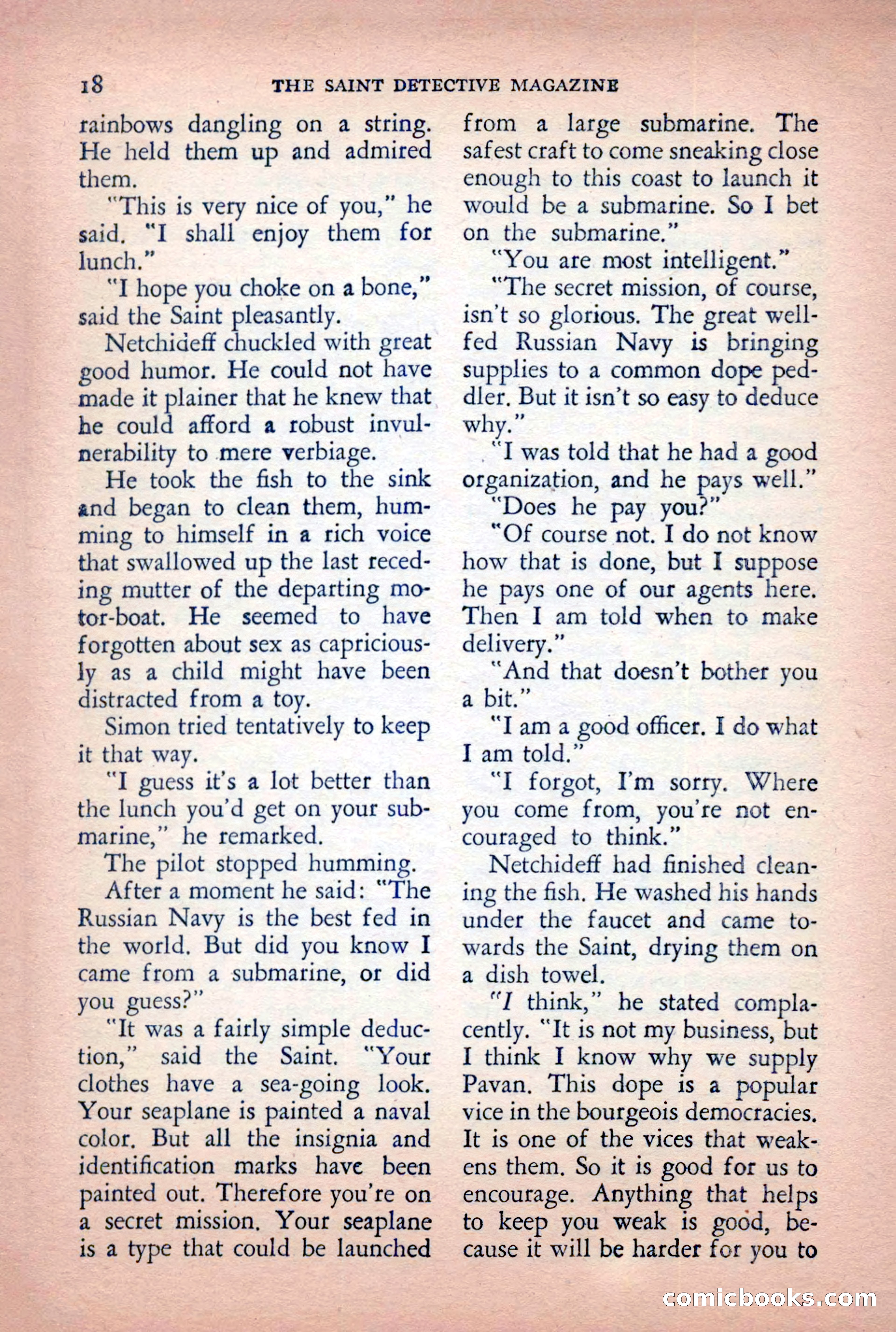 The Saint Detective Magazine, April 1955 — page 20 of 164