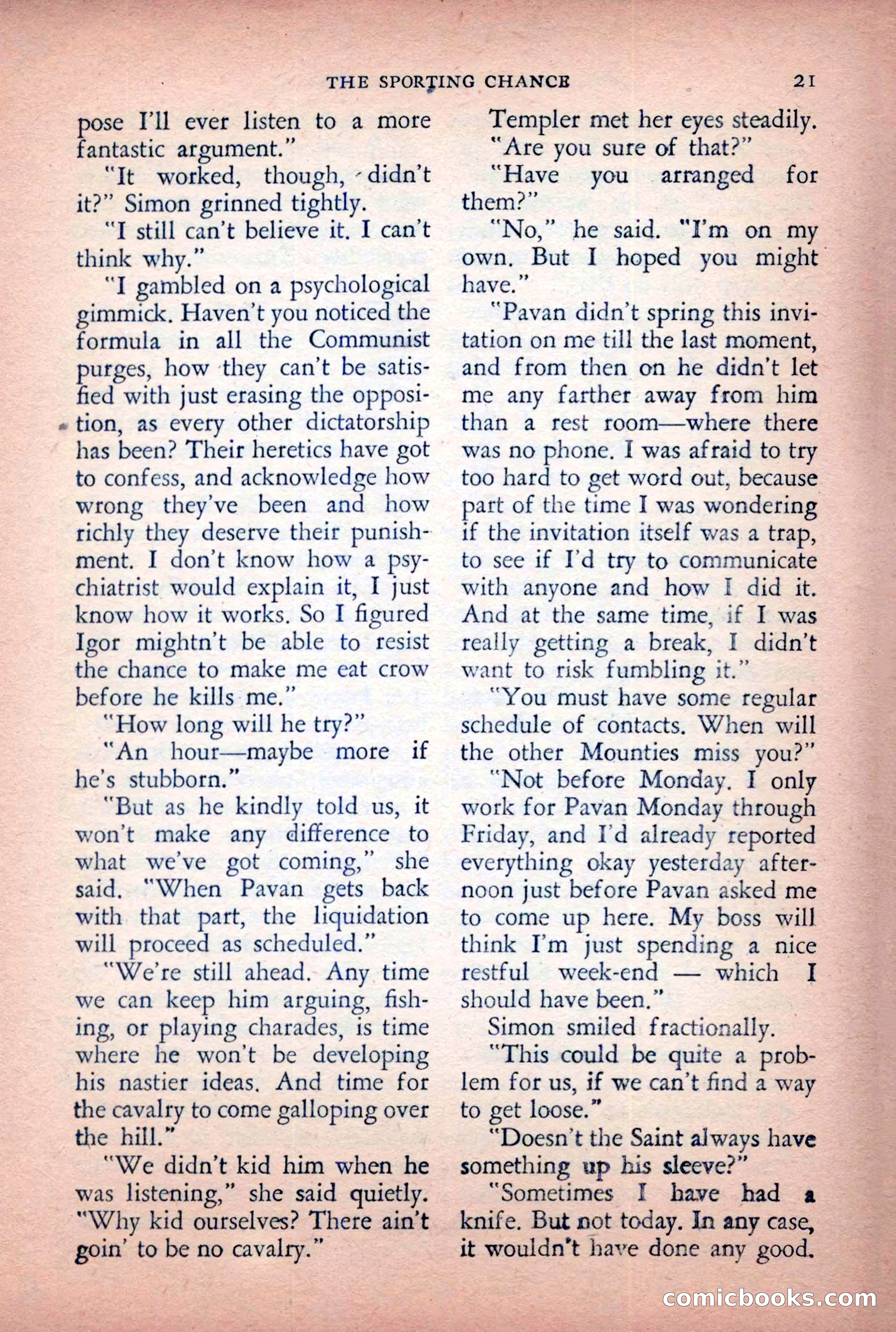 The Saint Detective Magazine, April 1955 — page 23 of 164