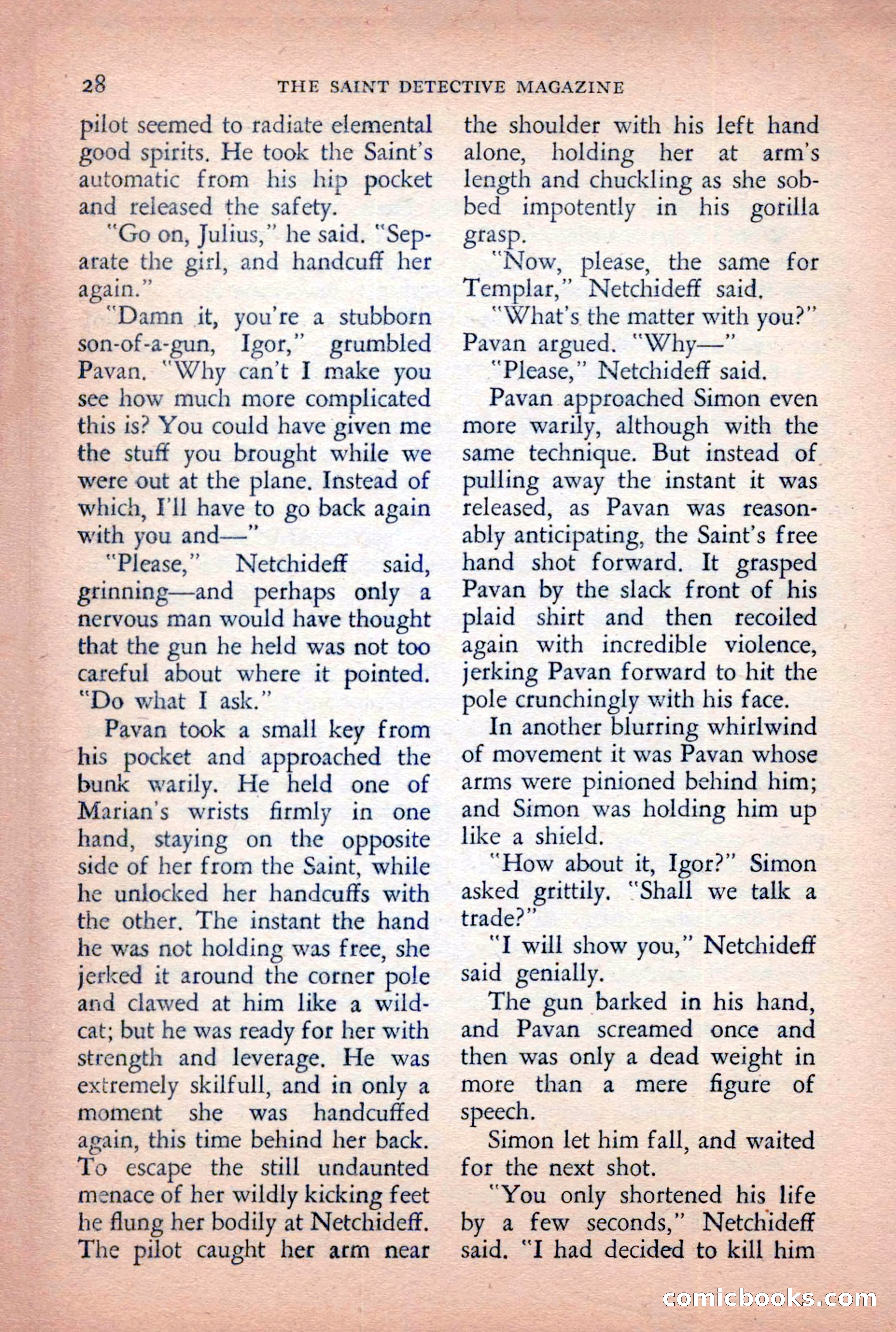 The Saint Detective Magazine, April 1955 — page 30 of 164