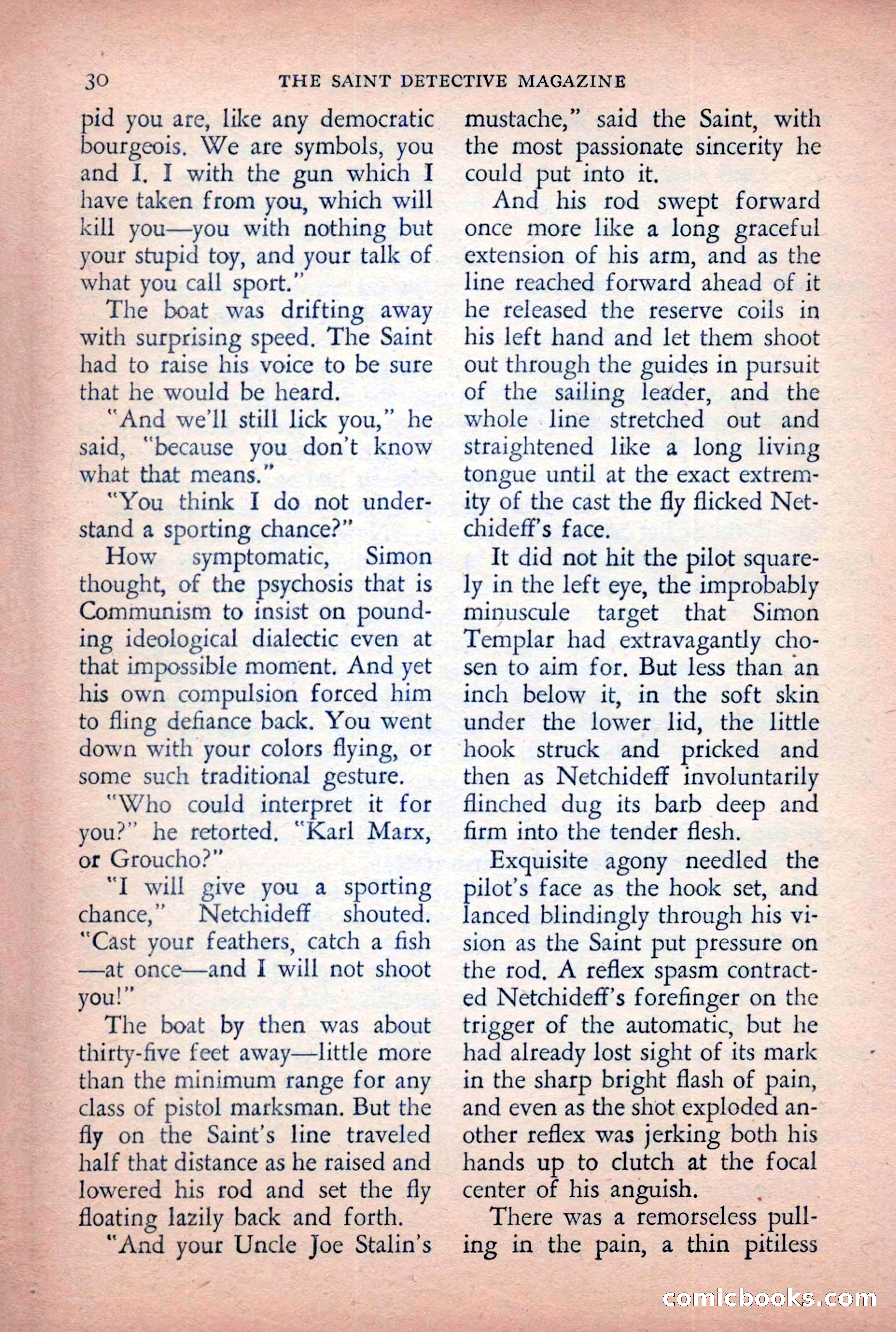 The Saint Detective Magazine, April 1955 — page 32 of 164