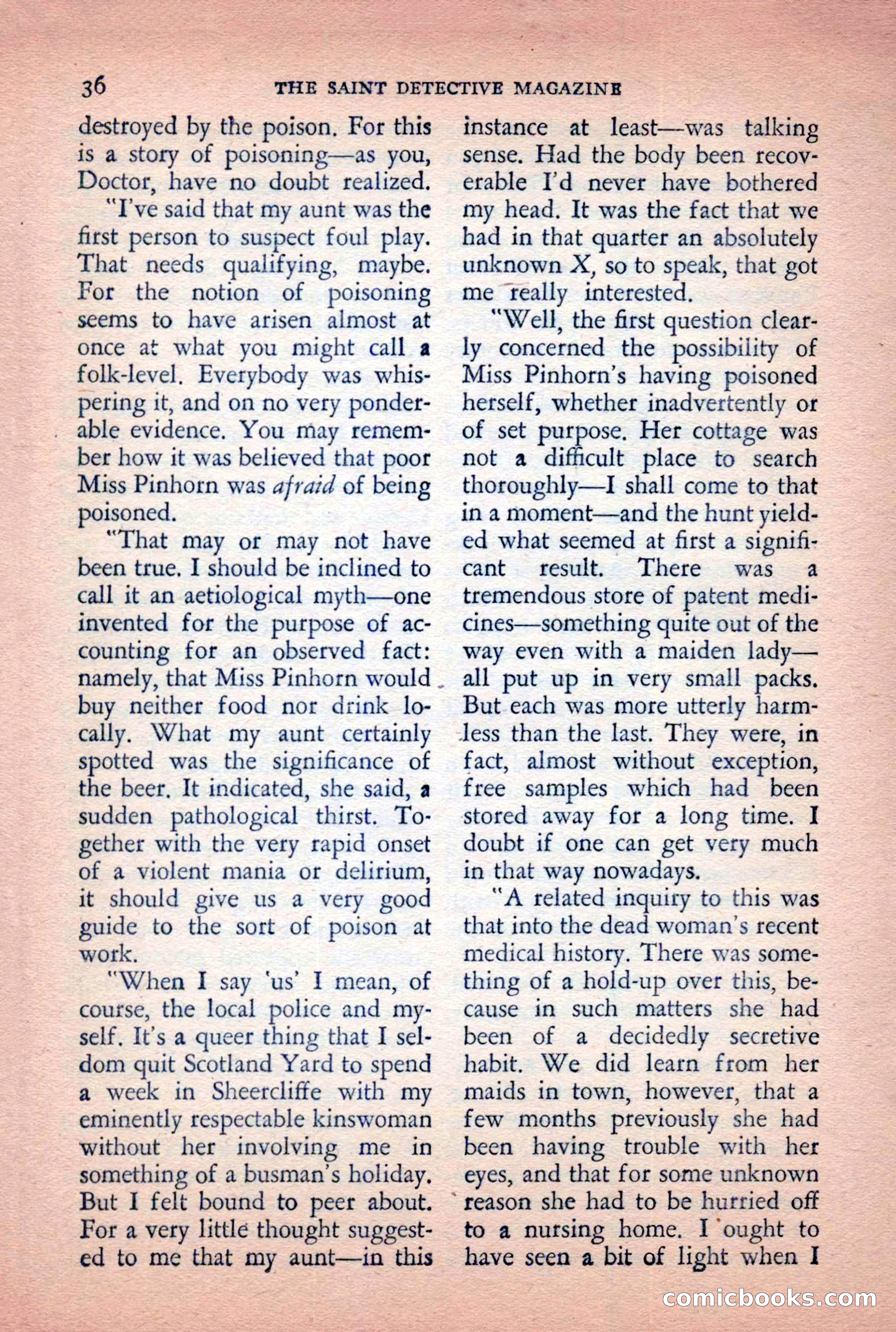 The Saint Detective Magazine, April 1955 — page 38 of 164