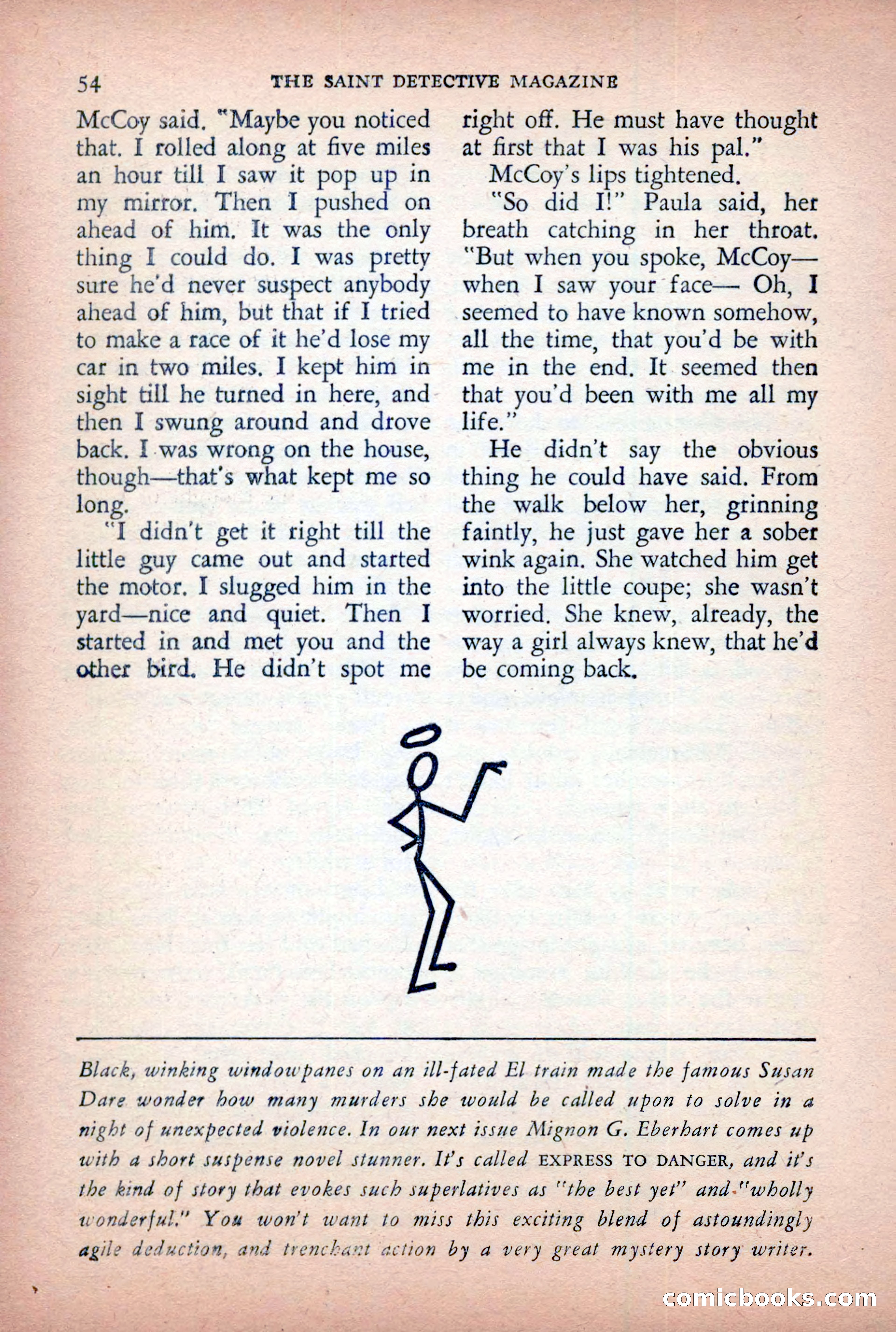 The Saint Detective Magazine, April 1955 — page 56 of 164