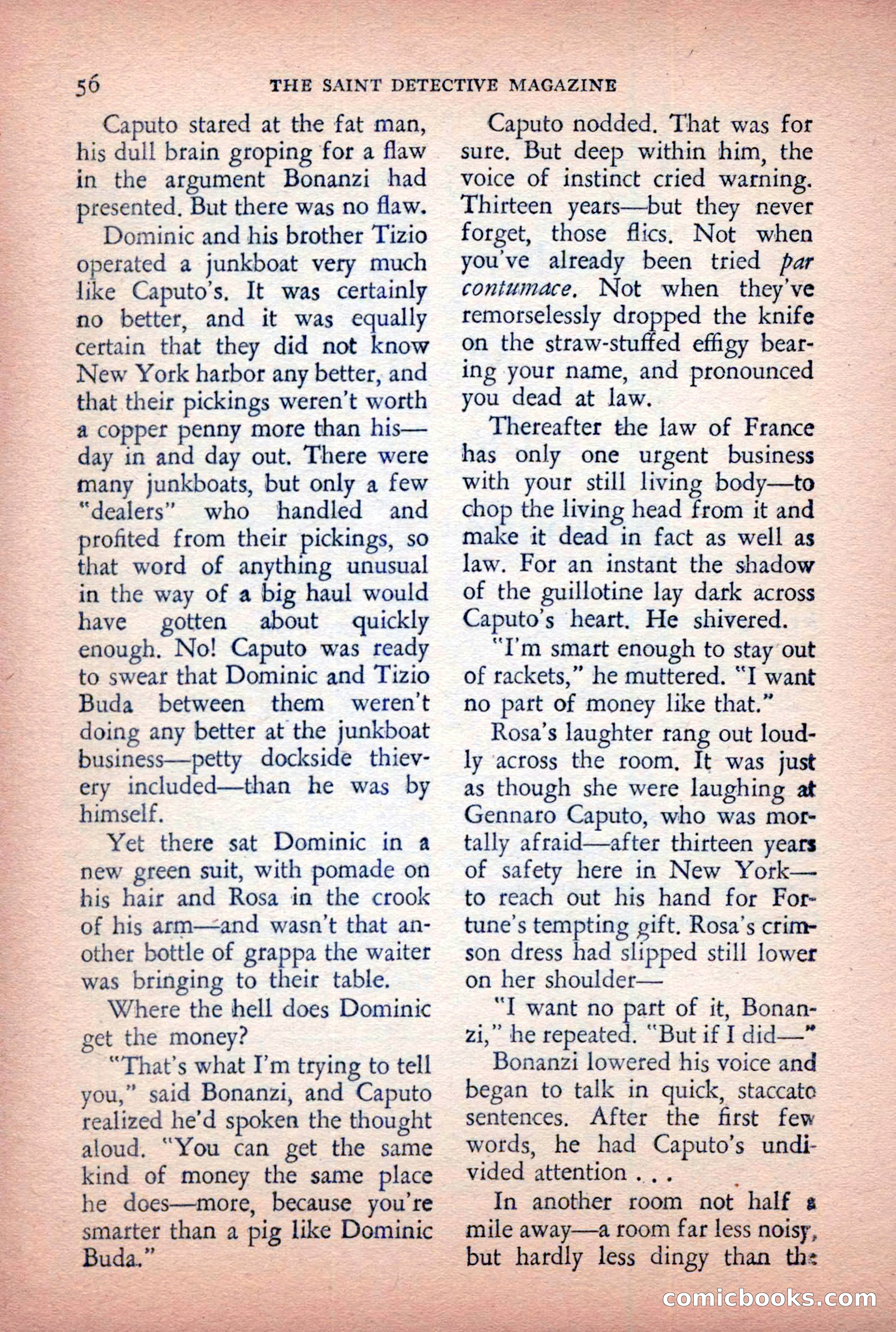 The Saint Detective Magazine, April 1955 — page 58 of 164