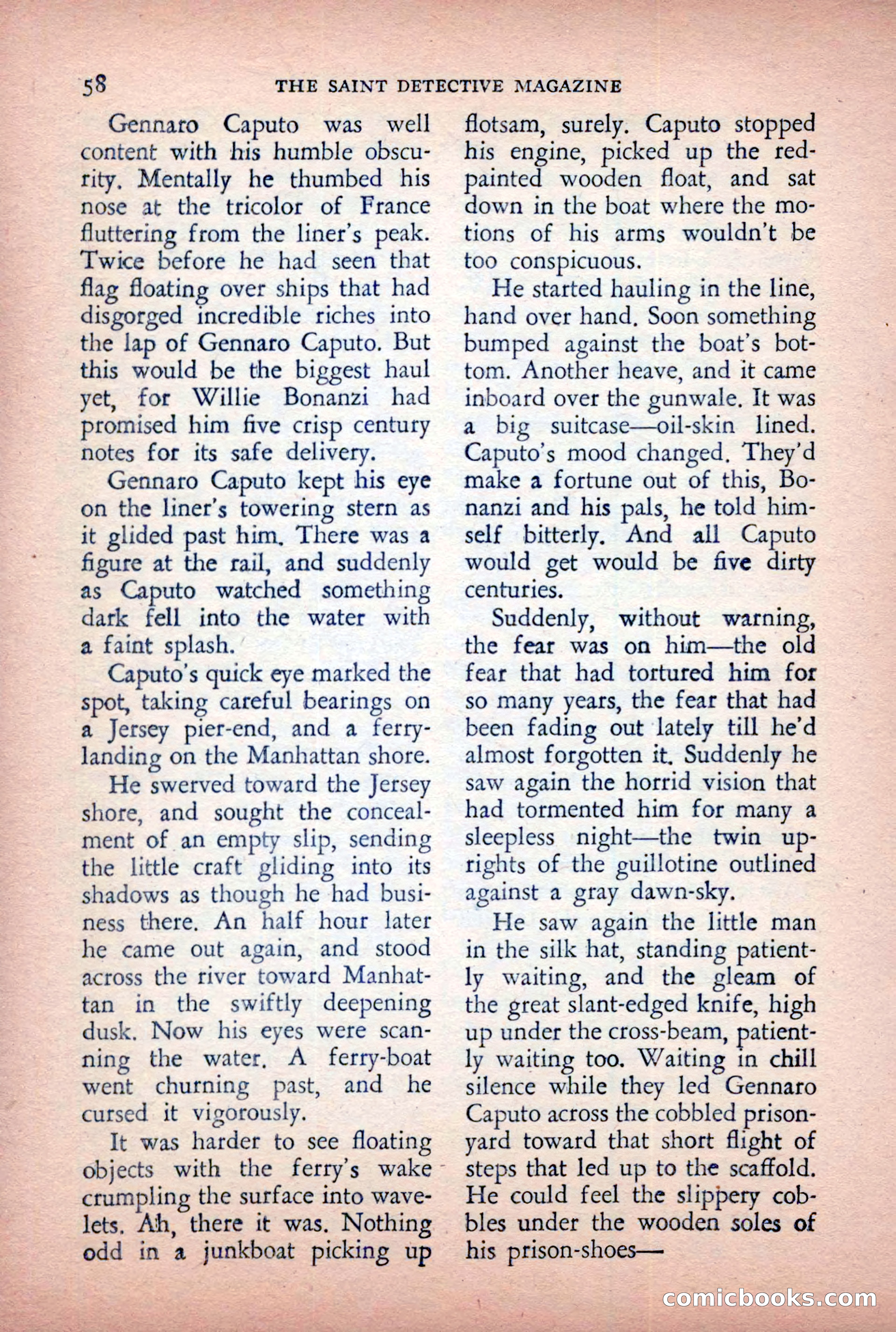 The Saint Detective Magazine, April 1955 — page 60 of 164
