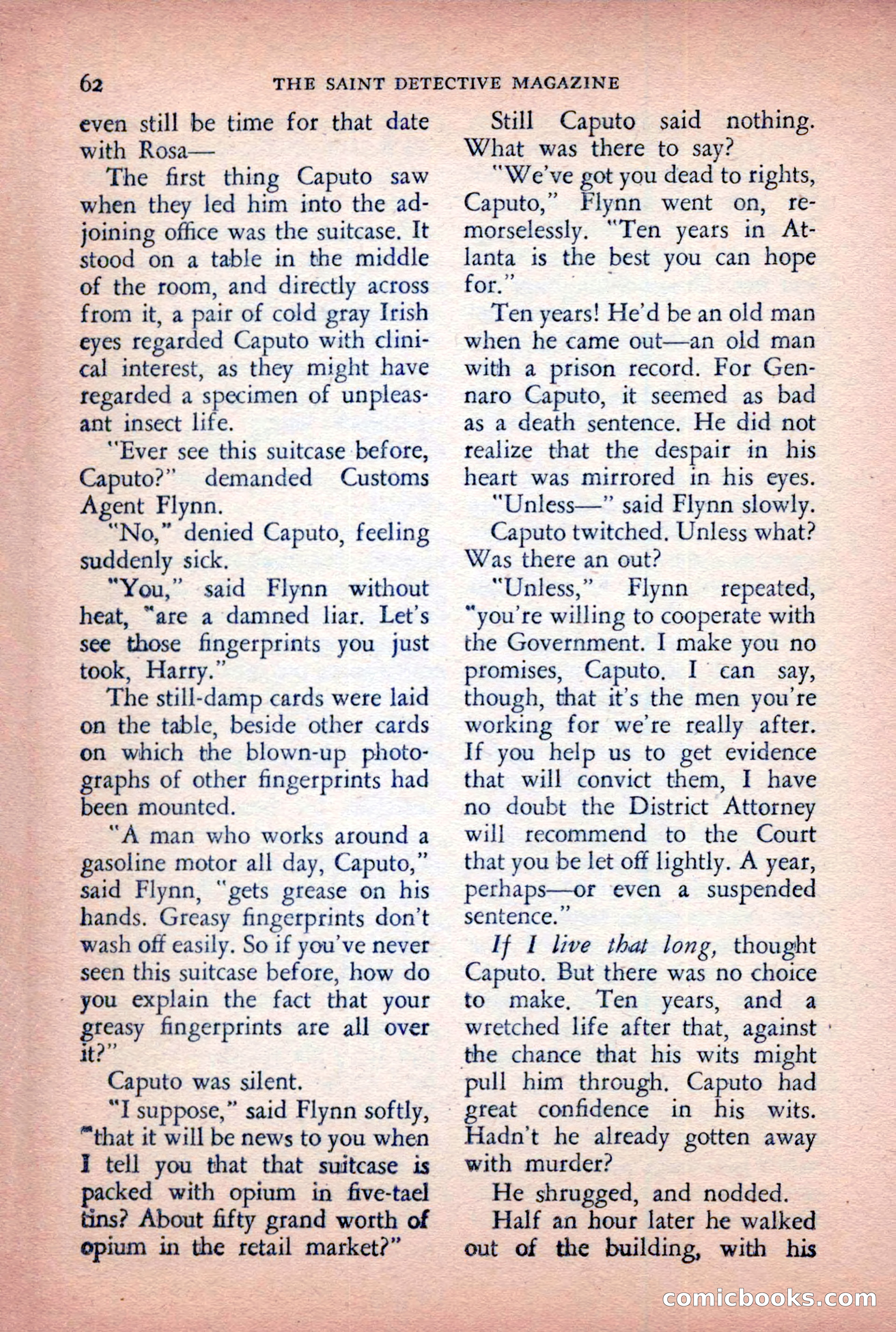 The Saint Detective Magazine, April 1955 — page 64 of 164