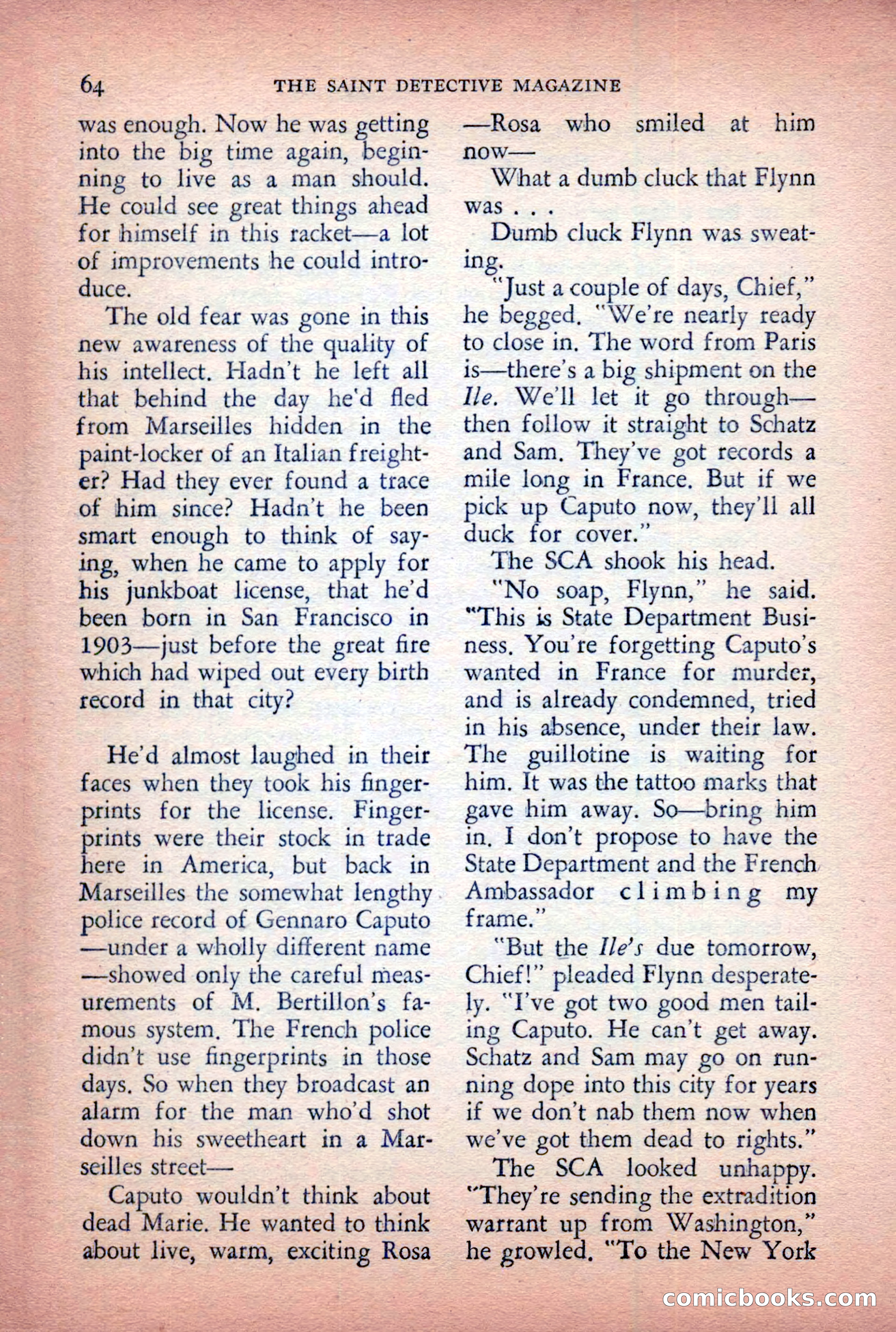 The Saint Detective Magazine, April 1955 — page 66 of 164