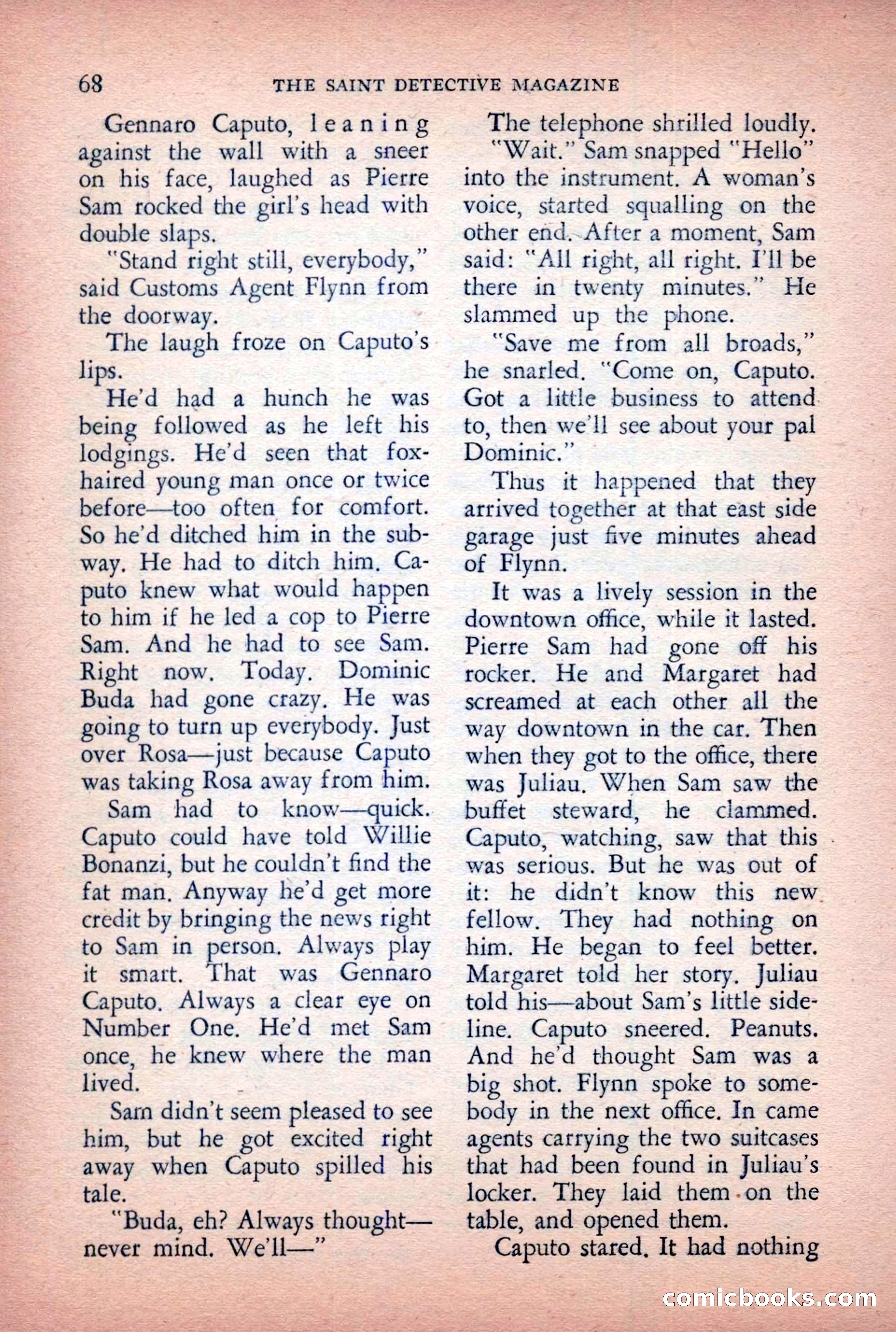 The Saint Detective Magazine, April 1955 — page 70 of 164