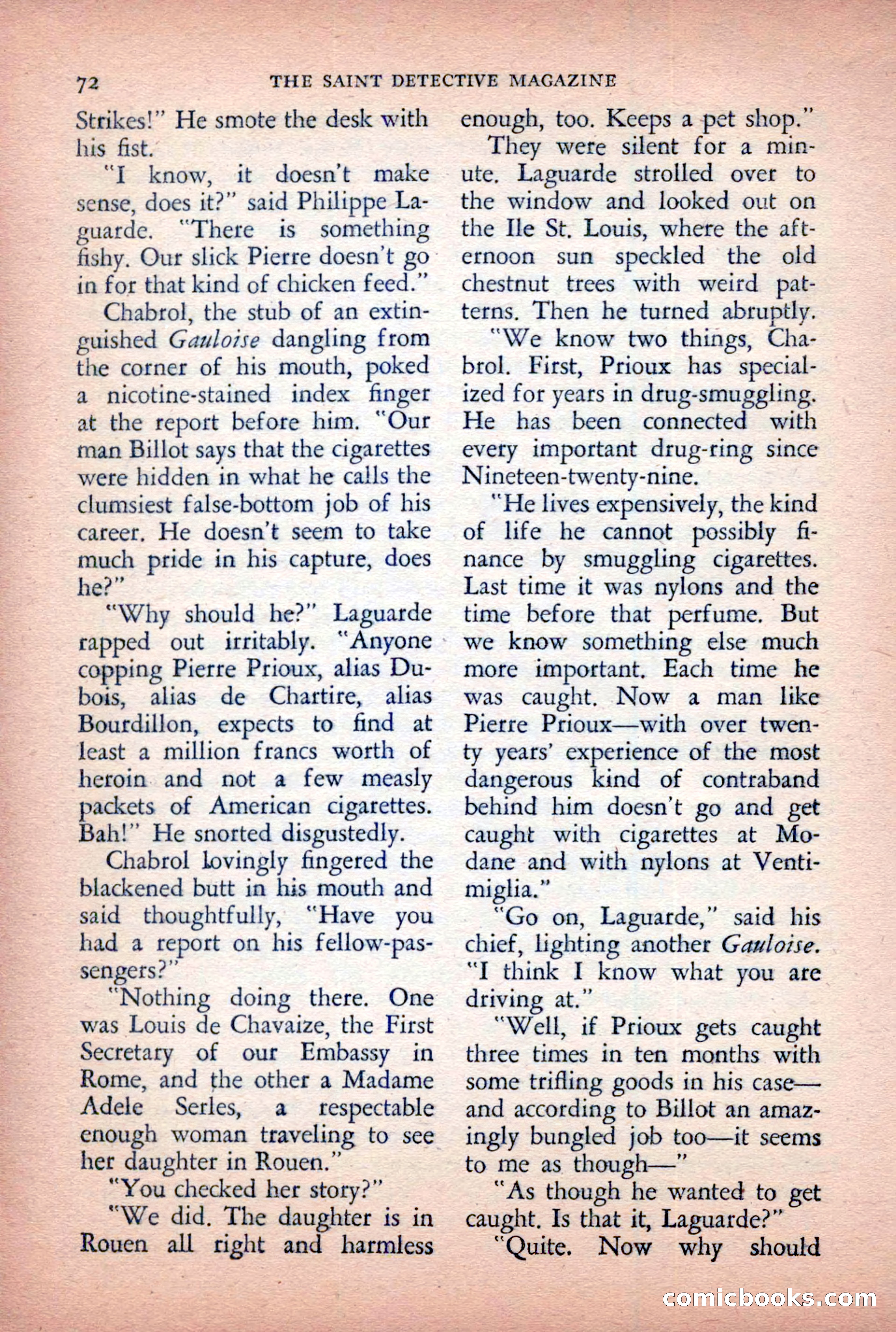 The Saint Detective Magazine, April 1955 — page 74 of 164
