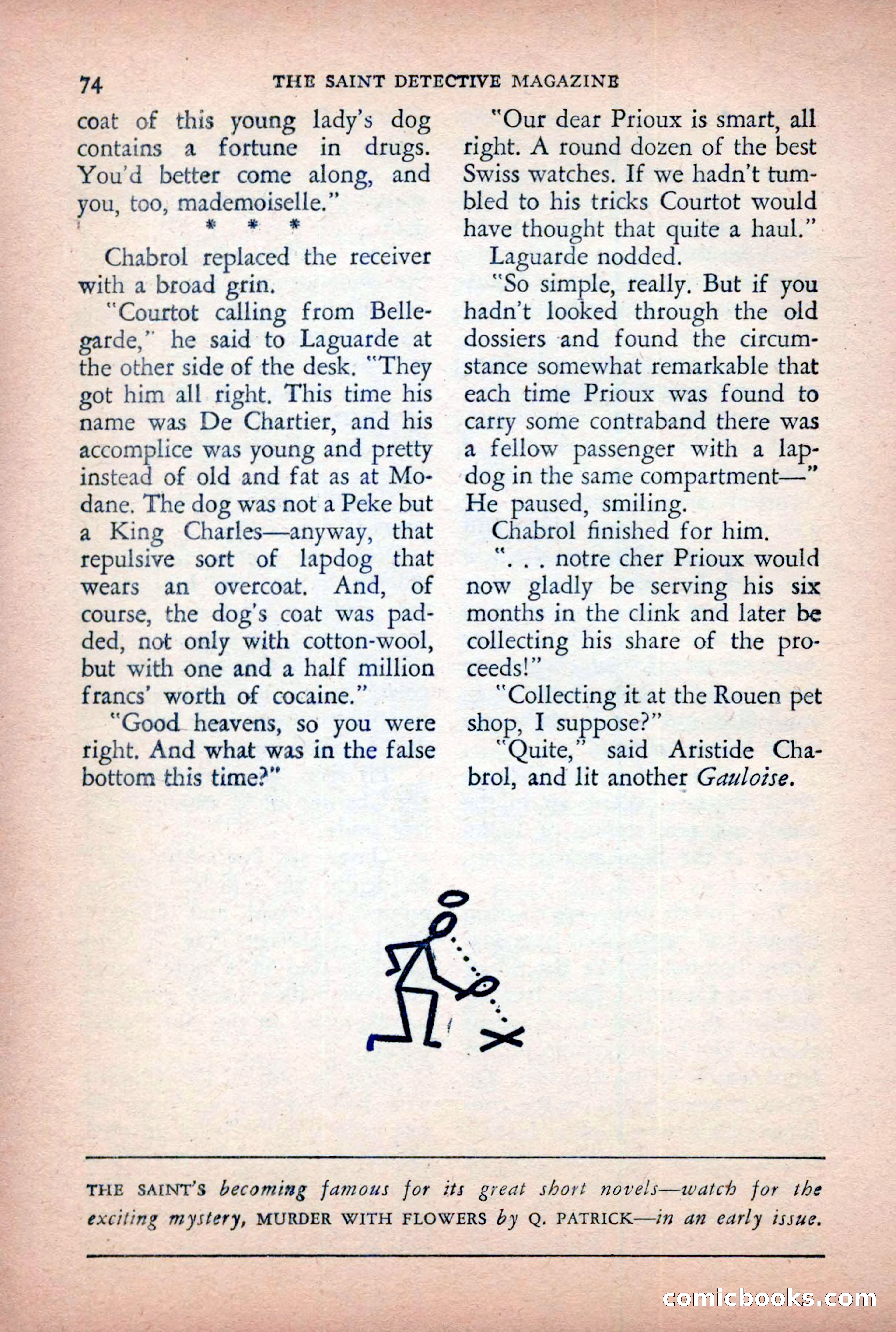 The Saint Detective Magazine, April 1955 — page 76 of 164