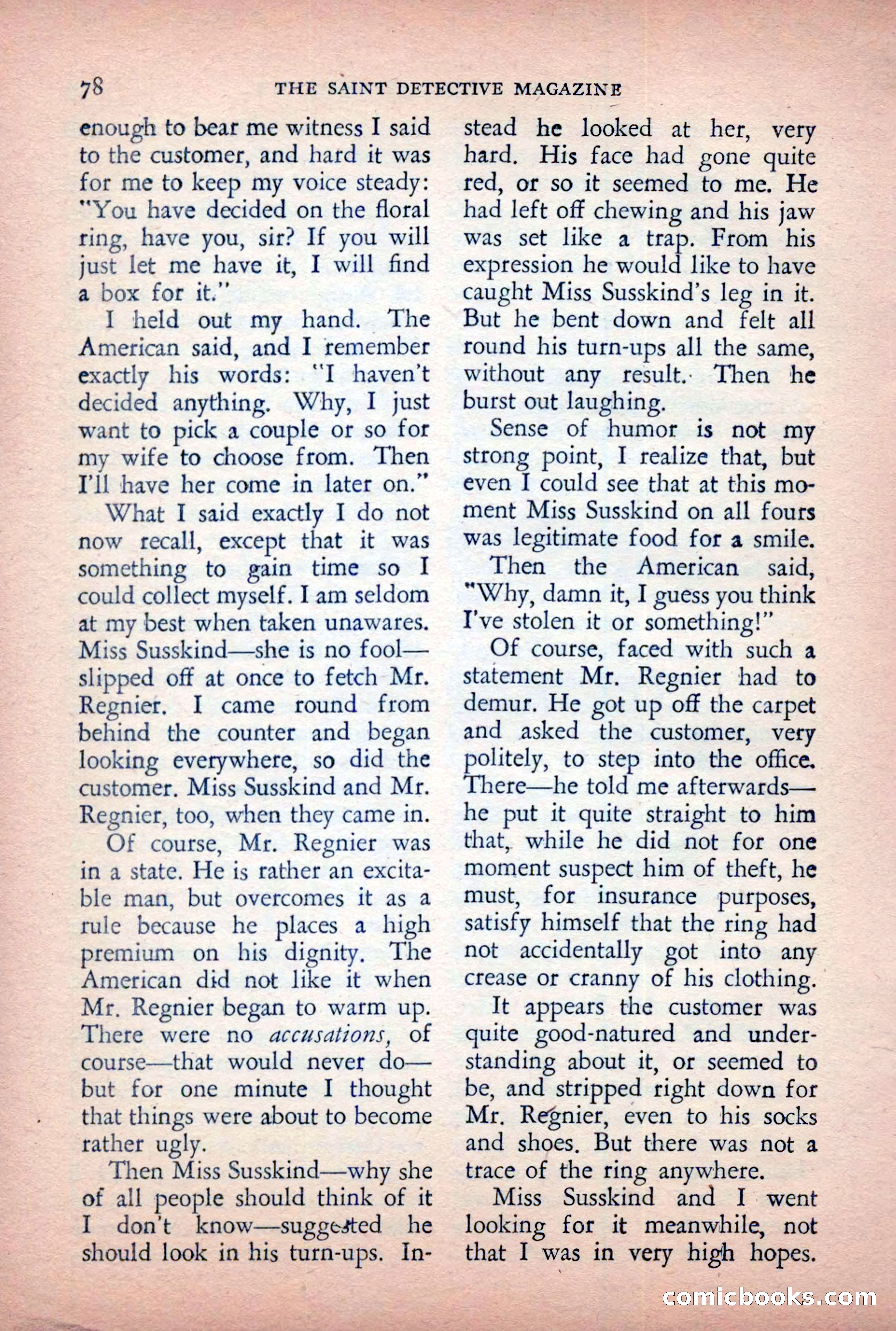 The Saint Detective Magazine, April 1955 — page 80 of 164
