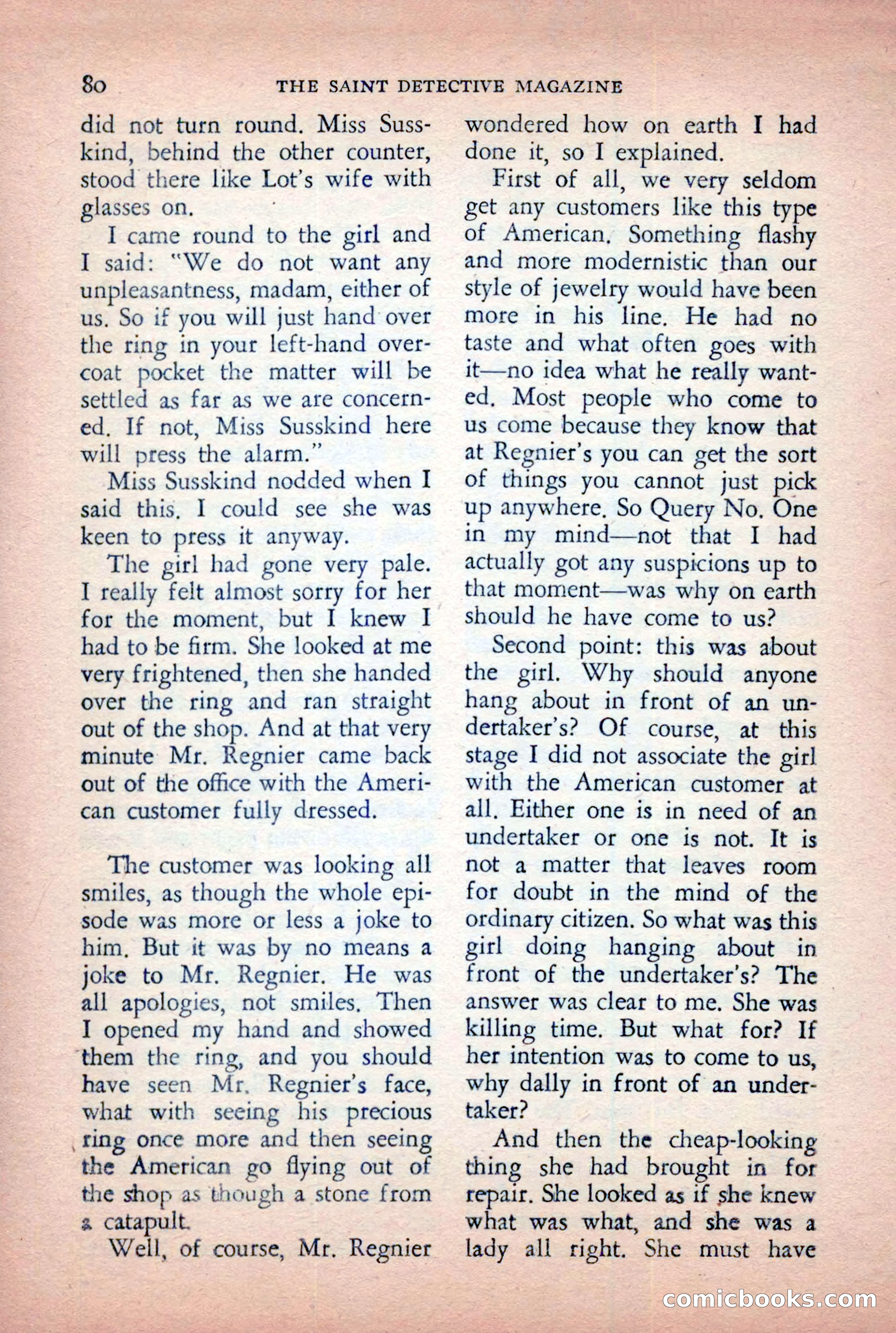 The Saint Detective Magazine, April 1955 — page 82 of 164