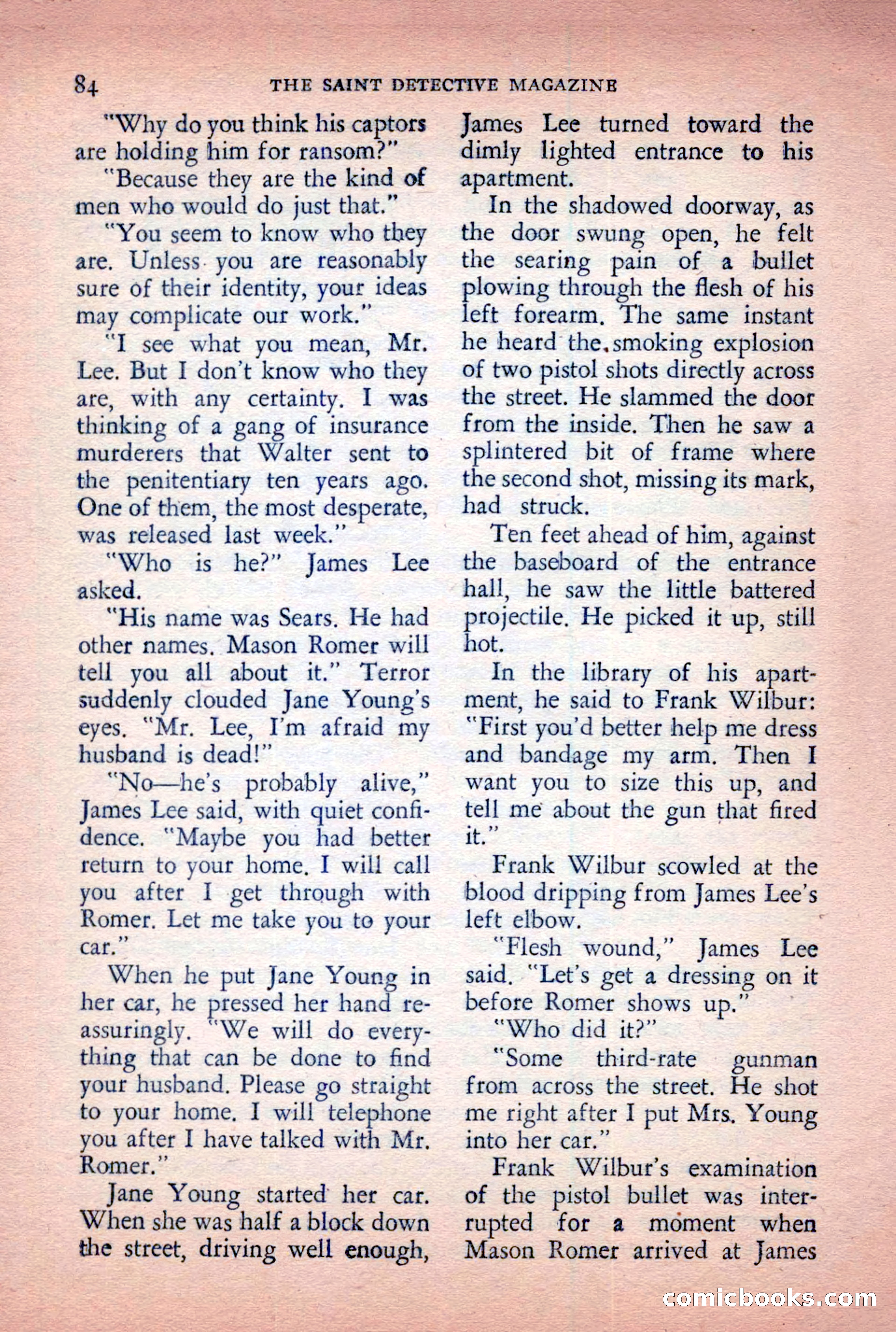 The Saint Detective Magazine, April 1955 — page 86 of 164