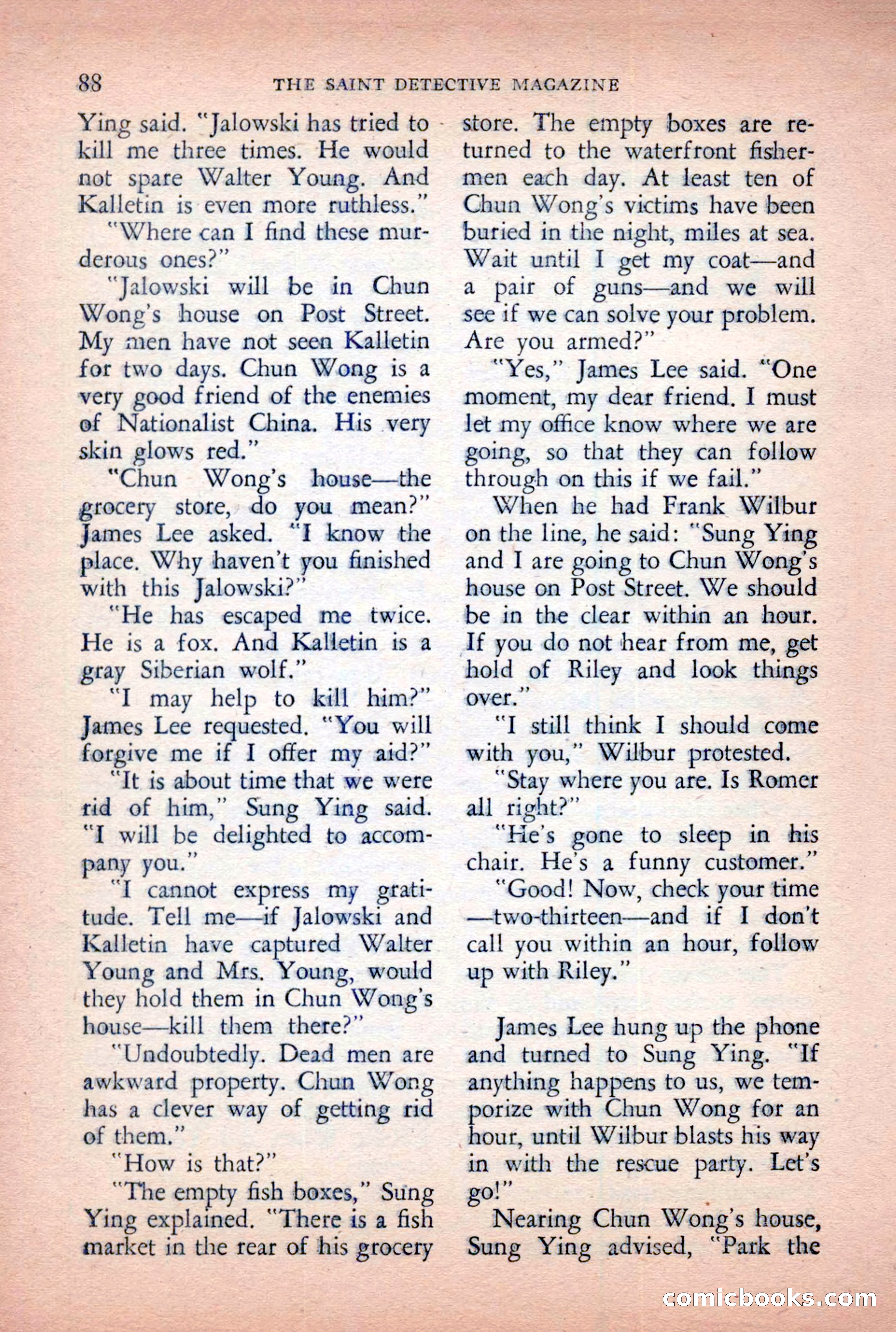 The Saint Detective Magazine, April 1955 — page 90 of 164
