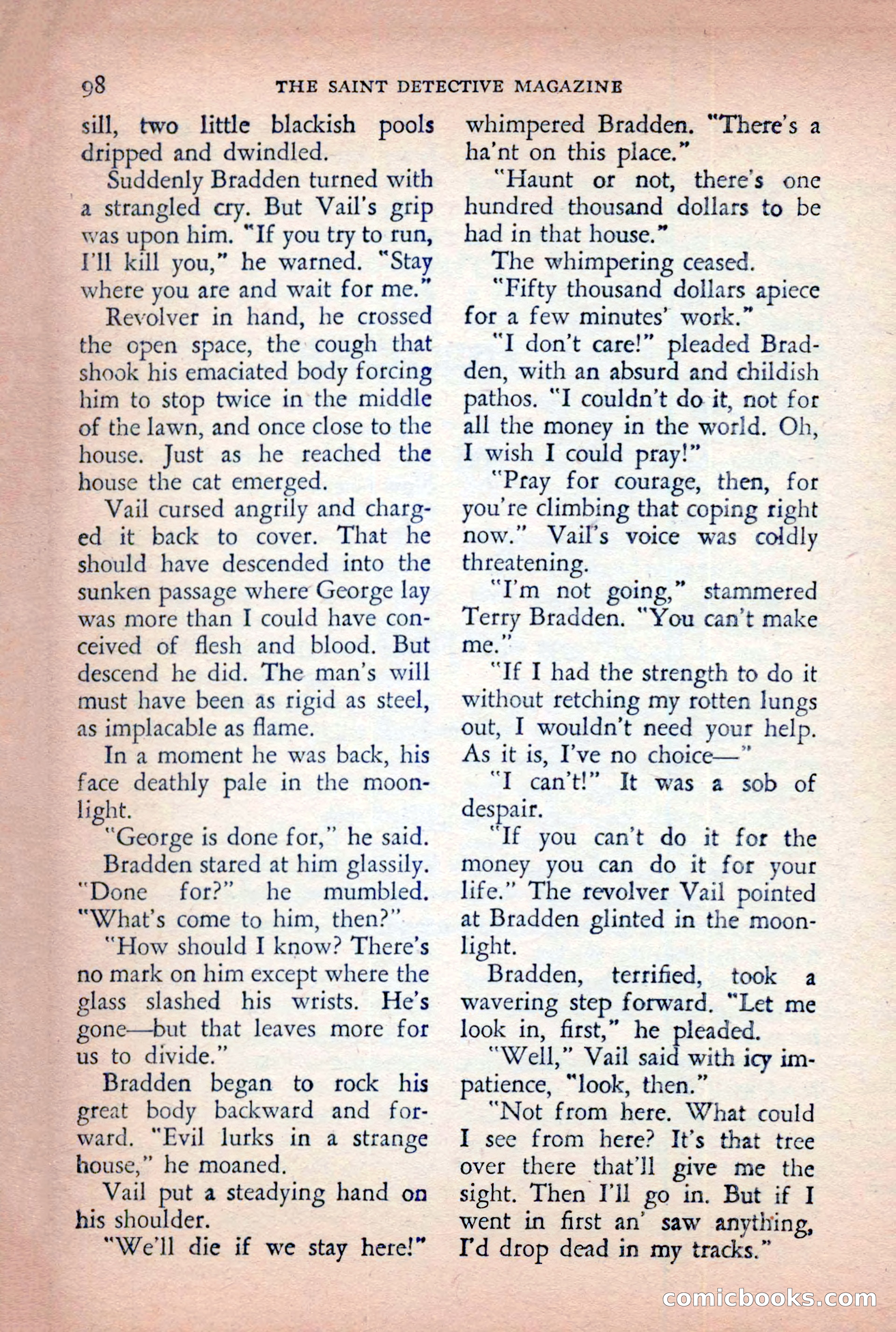 The Saint Detective Magazine, April 1955 — page 100 of 164