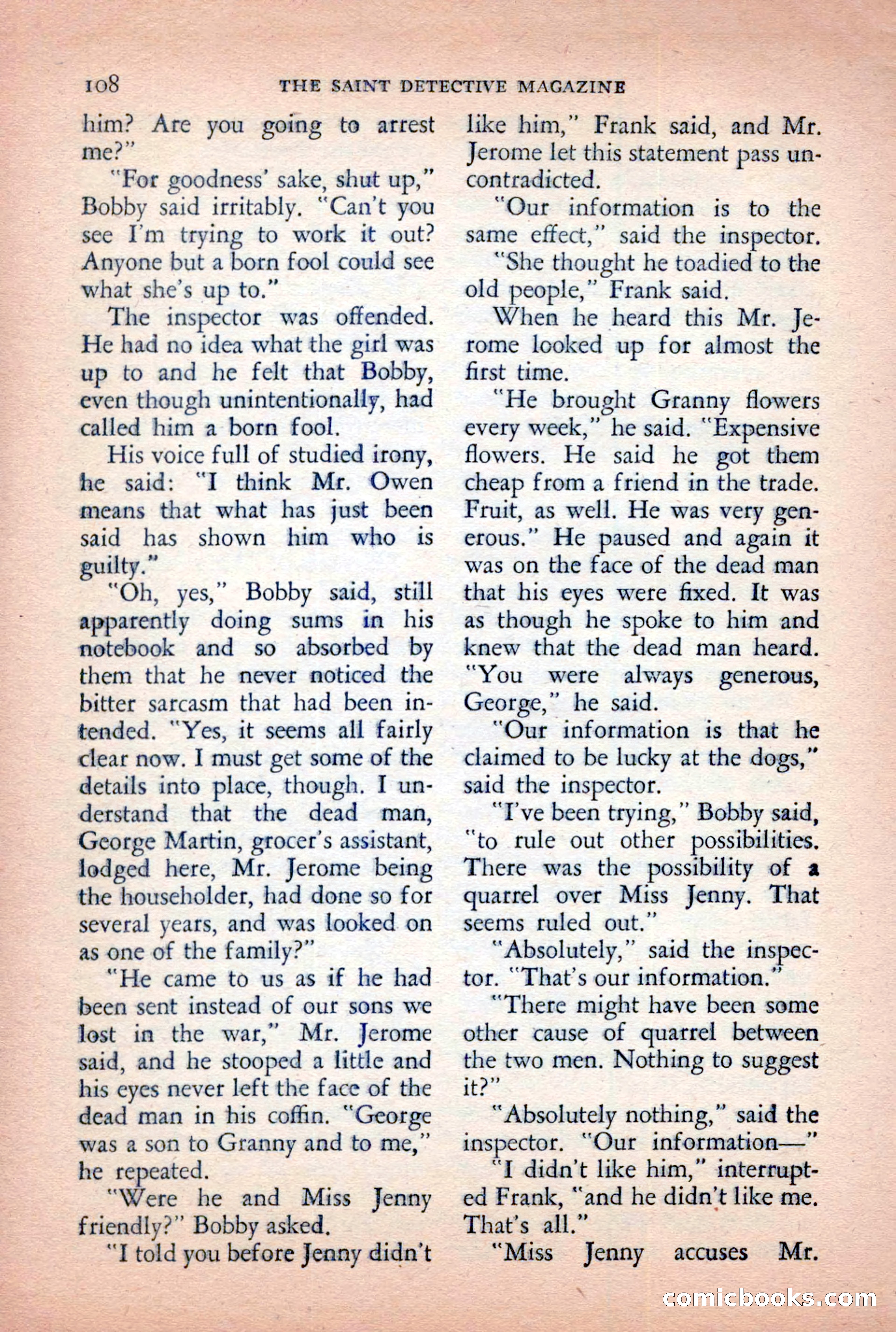 The Saint Detective Magazine, April 1955 — page 110 of 164