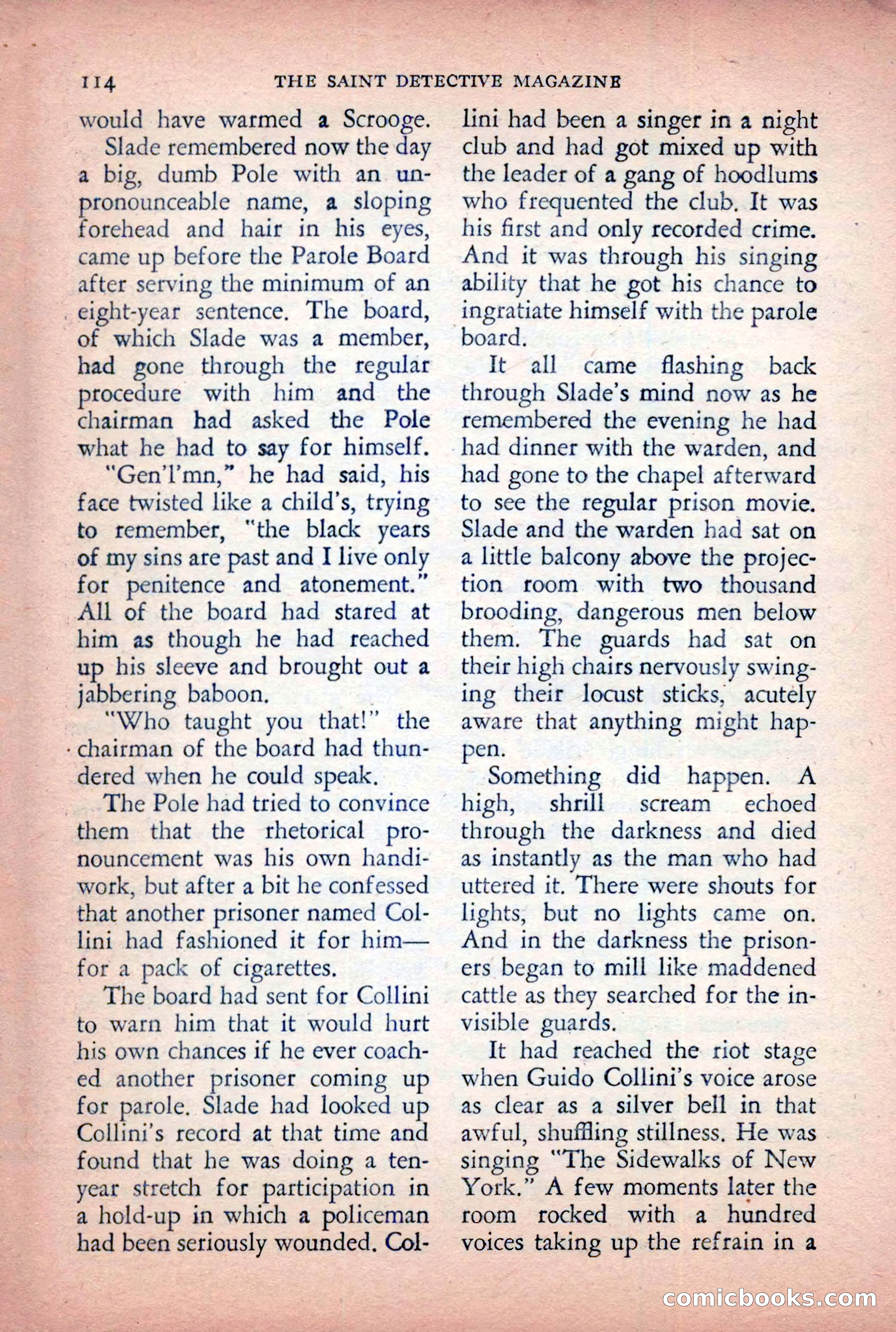 The Saint Detective Magazine, April 1955 — page 116 of 164
