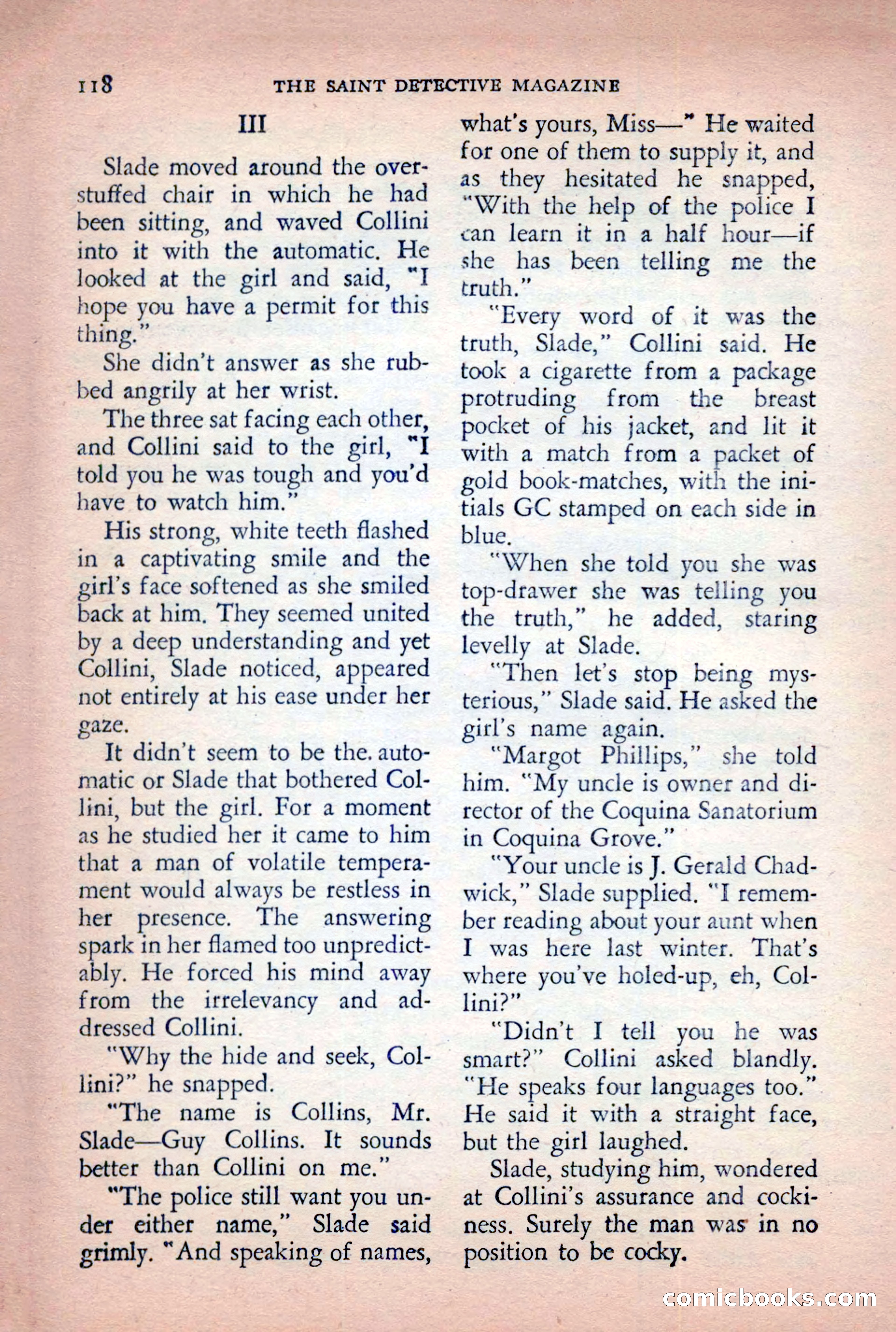 The Saint Detective Magazine, April 1955 — page 120 of 164