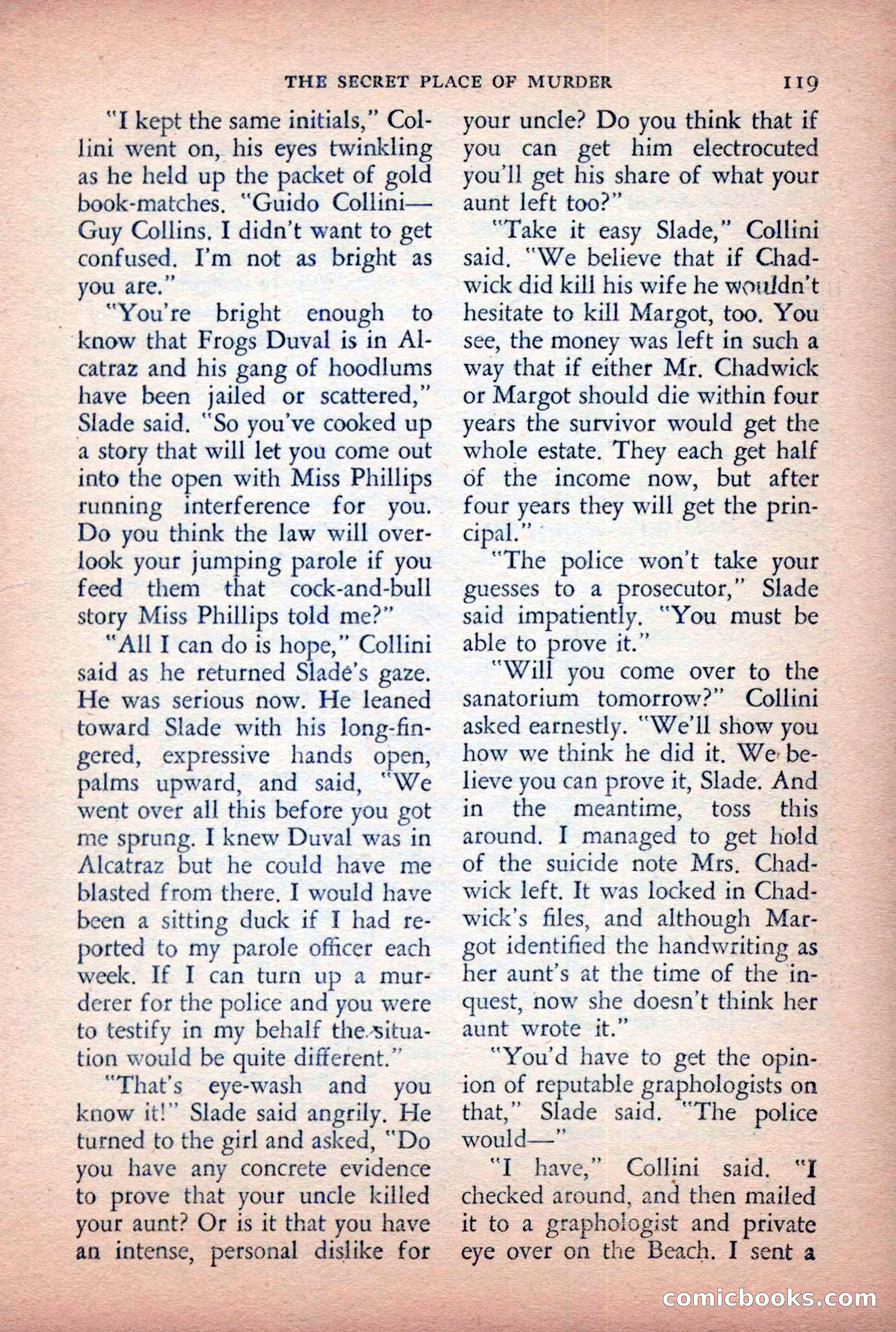 The Saint Detective Magazine, April 1955 — page 121 of 164