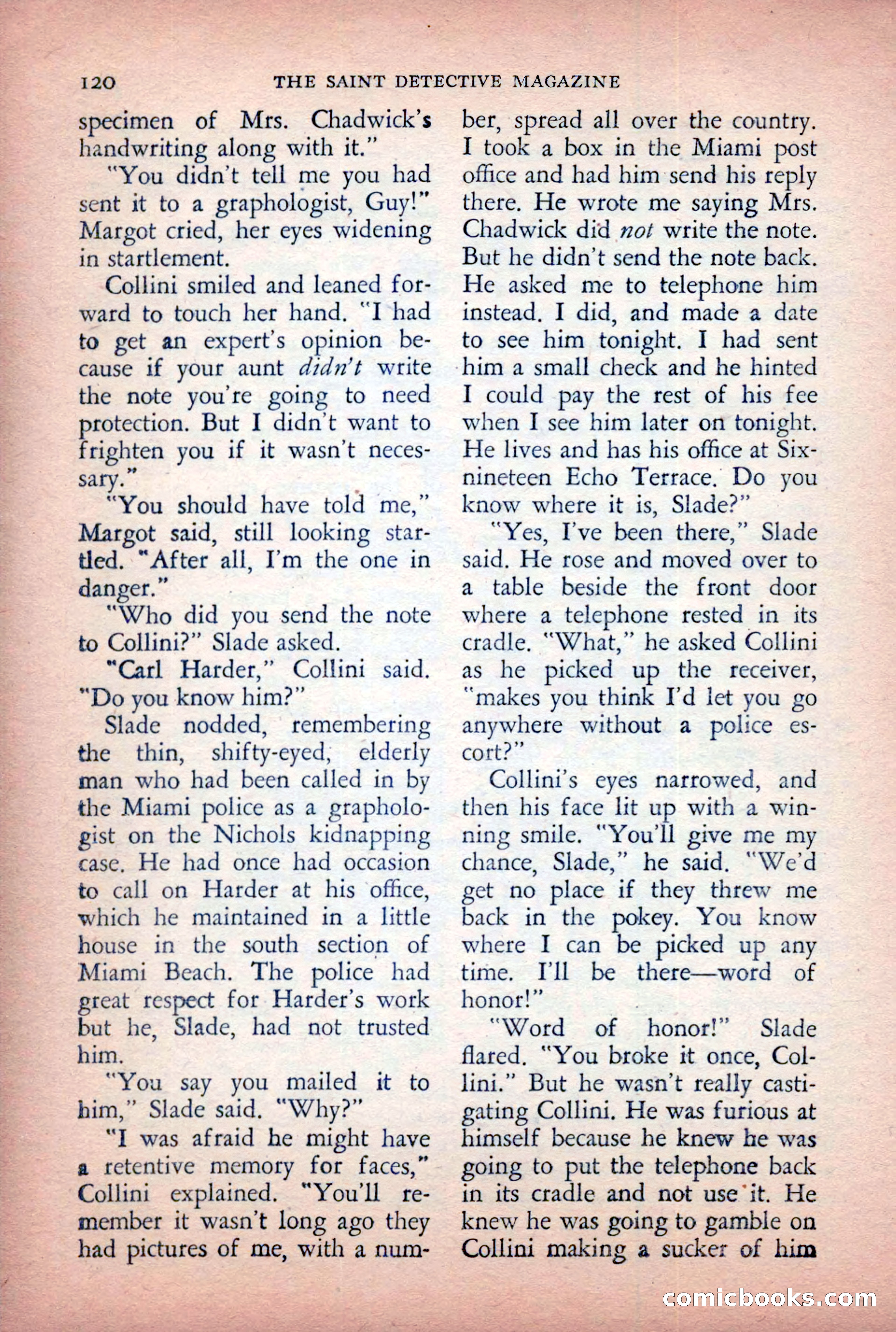 The Saint Detective Magazine, April 1955 — page 122 of 164