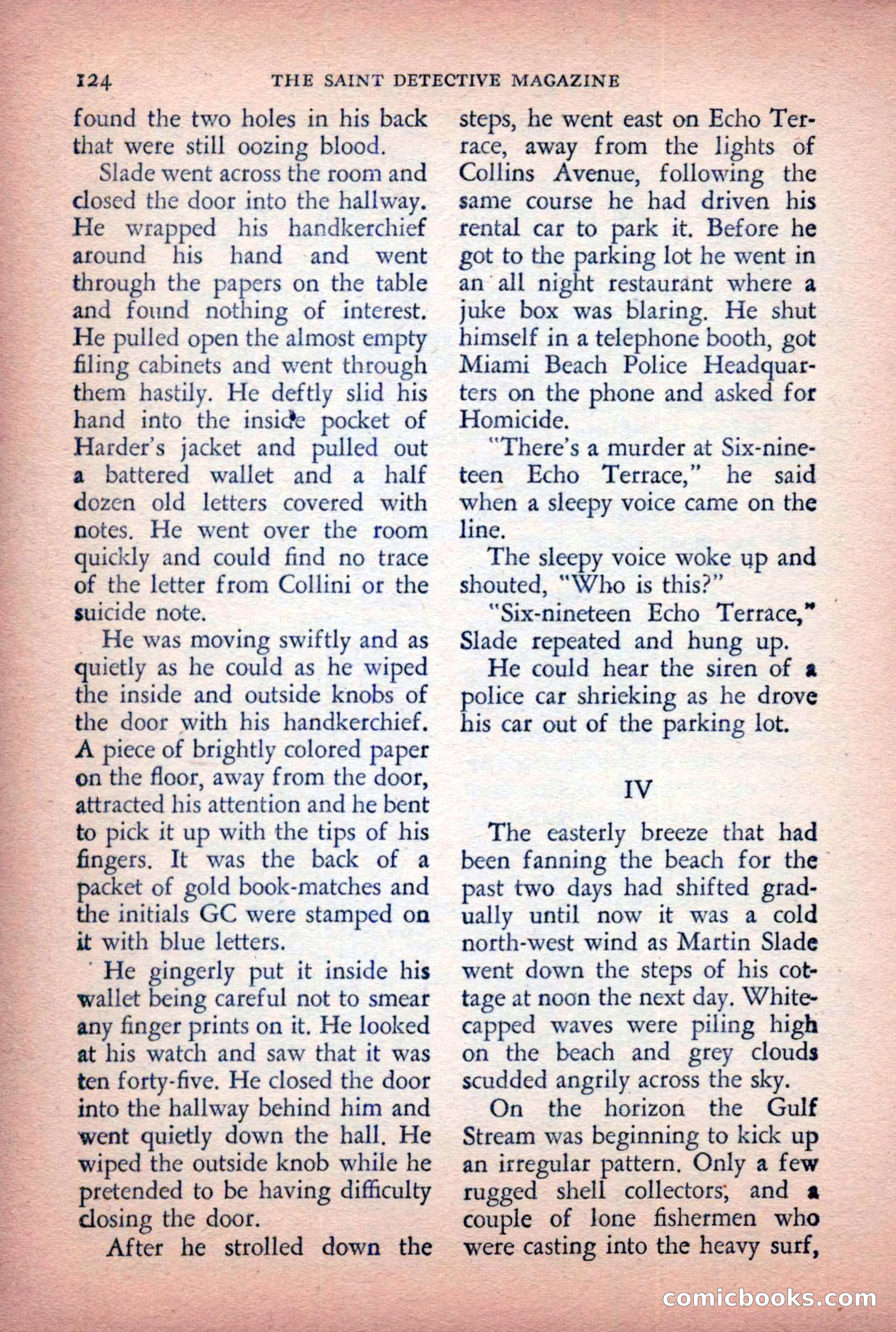 The Saint Detective Magazine, April 1955 — page 126 of 164