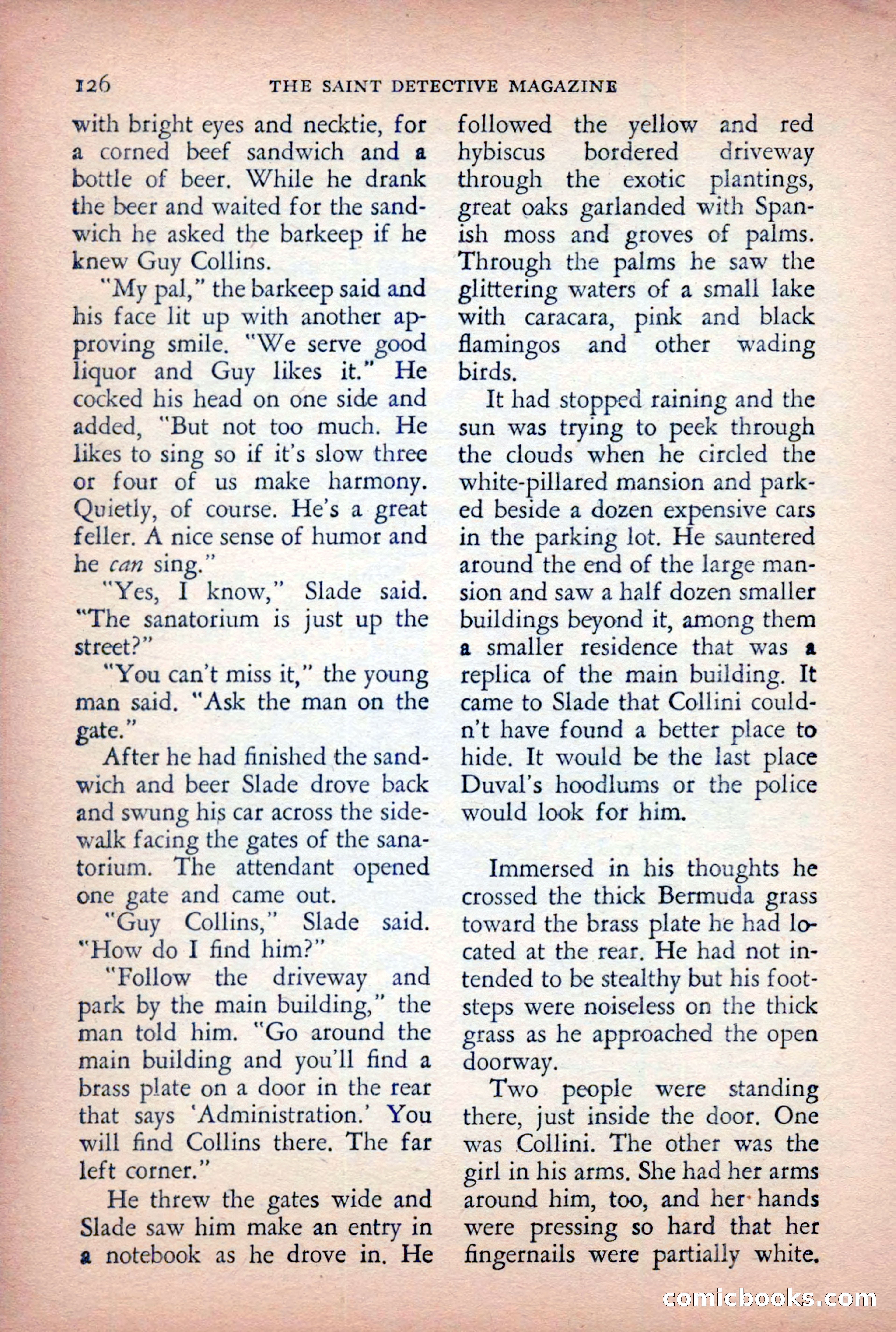 The Saint Detective Magazine, April 1955 — page 128 of 164