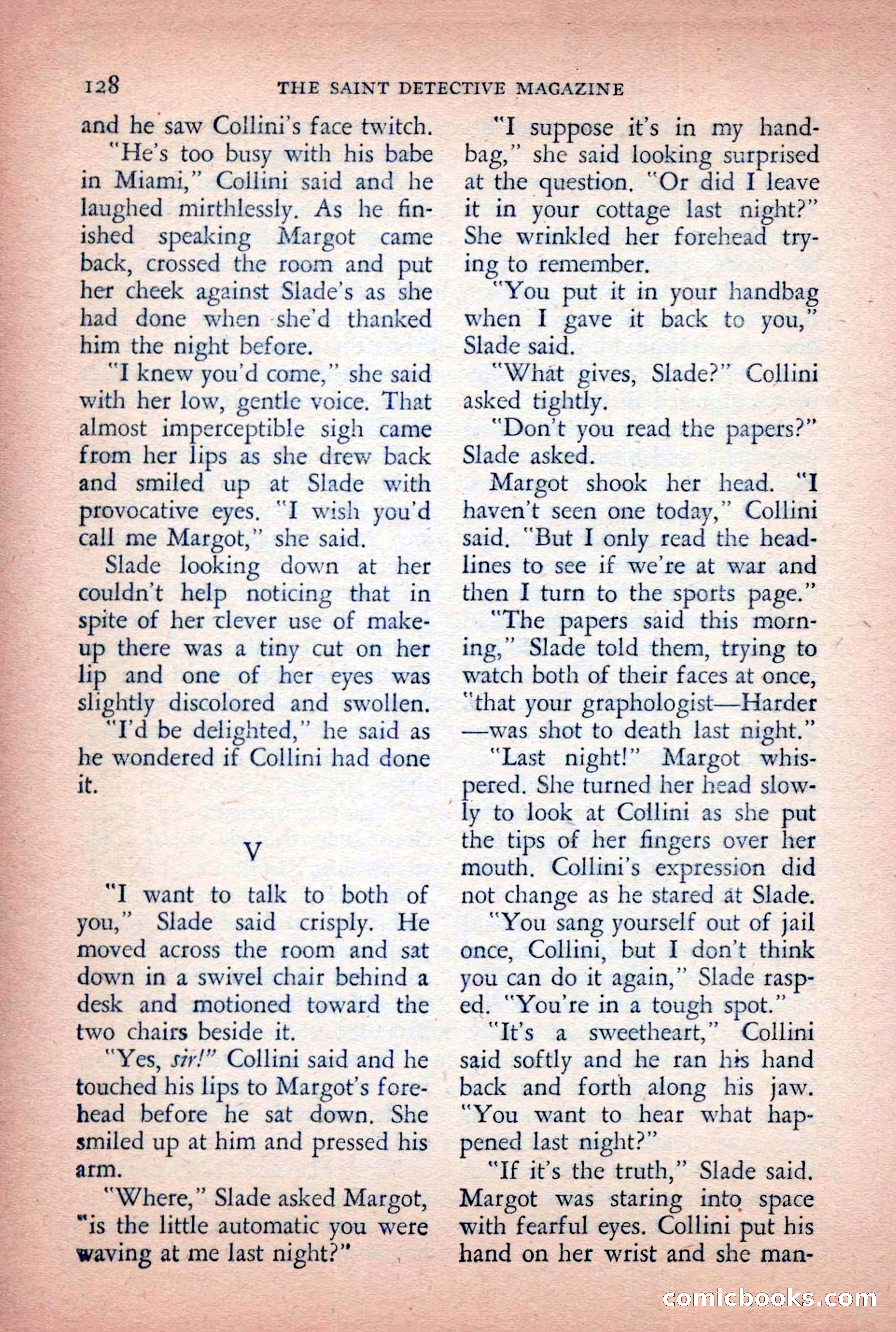 The Saint Detective Magazine, April 1955 — page 130 of 164