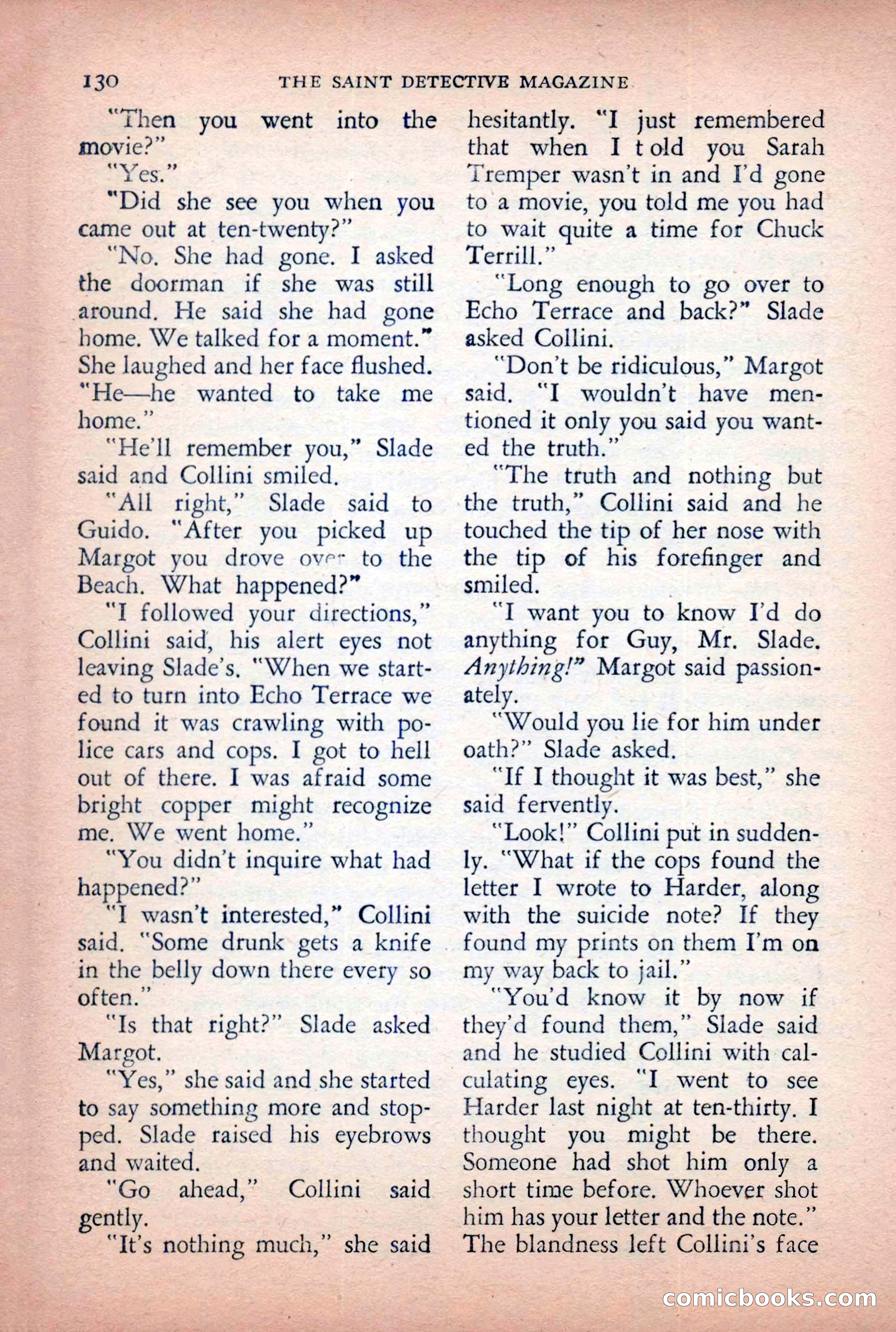 The Saint Detective Magazine, April 1955 — page 132 of 164